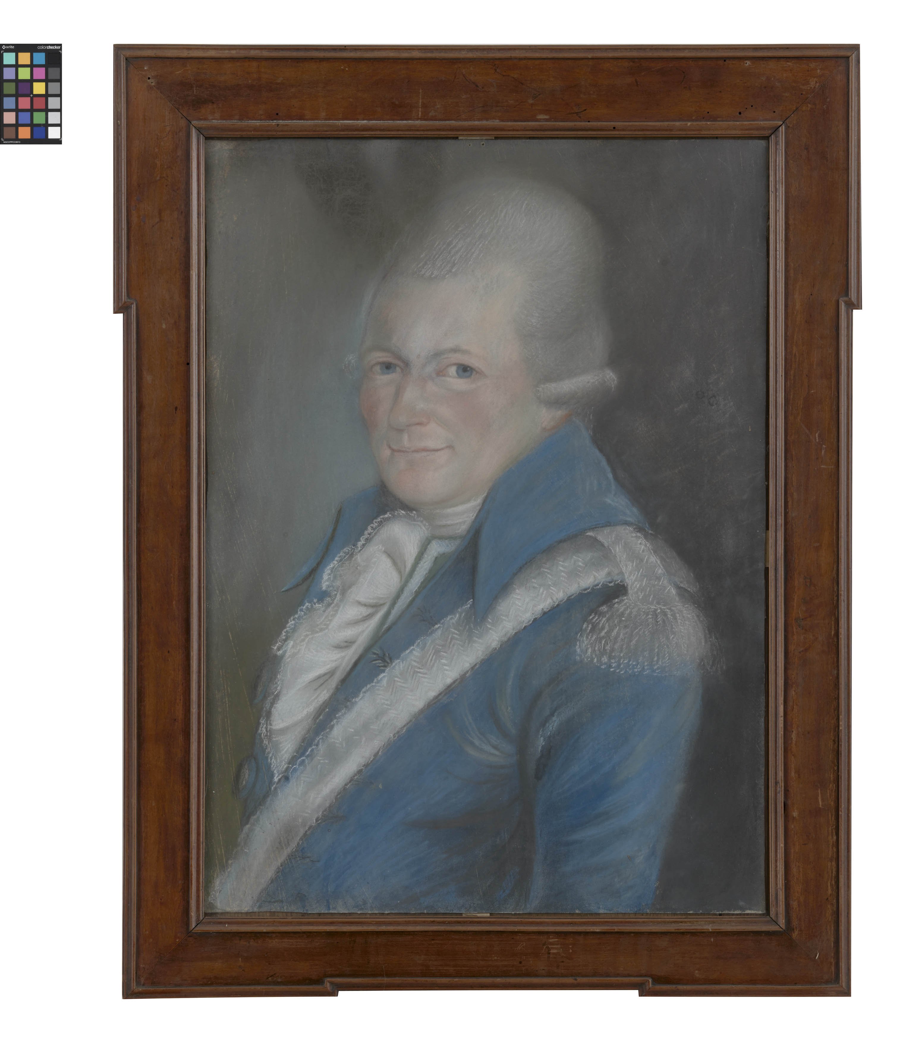 Pastellbild: Porträt des Oberförsters Kermess aus Kössern (Kreismuseum Grimma RR-F)