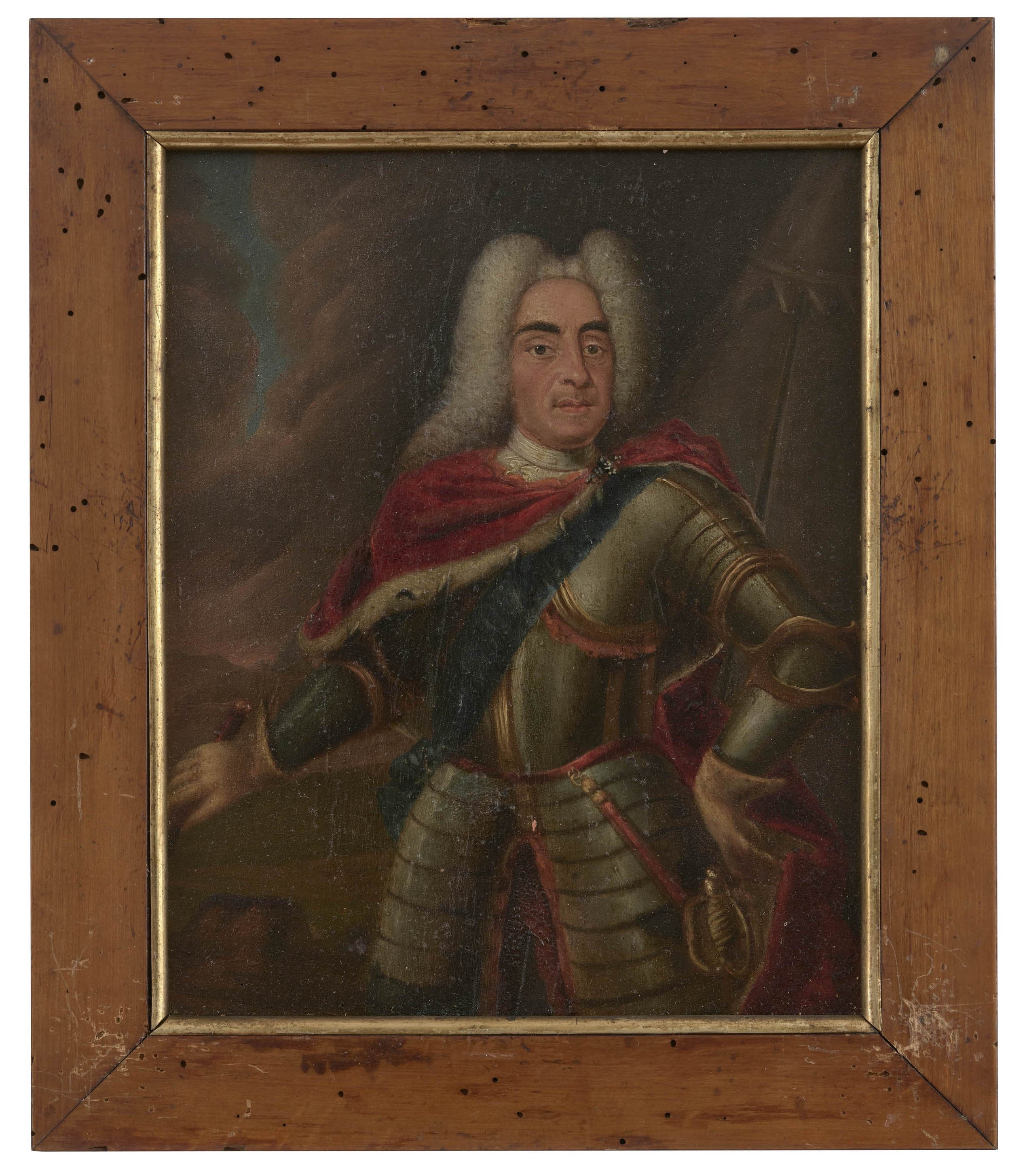 Ölbild: August der Starke Kurfürst von Sachsen und König von Polen (Kreismuseum Grimma RR-F)
