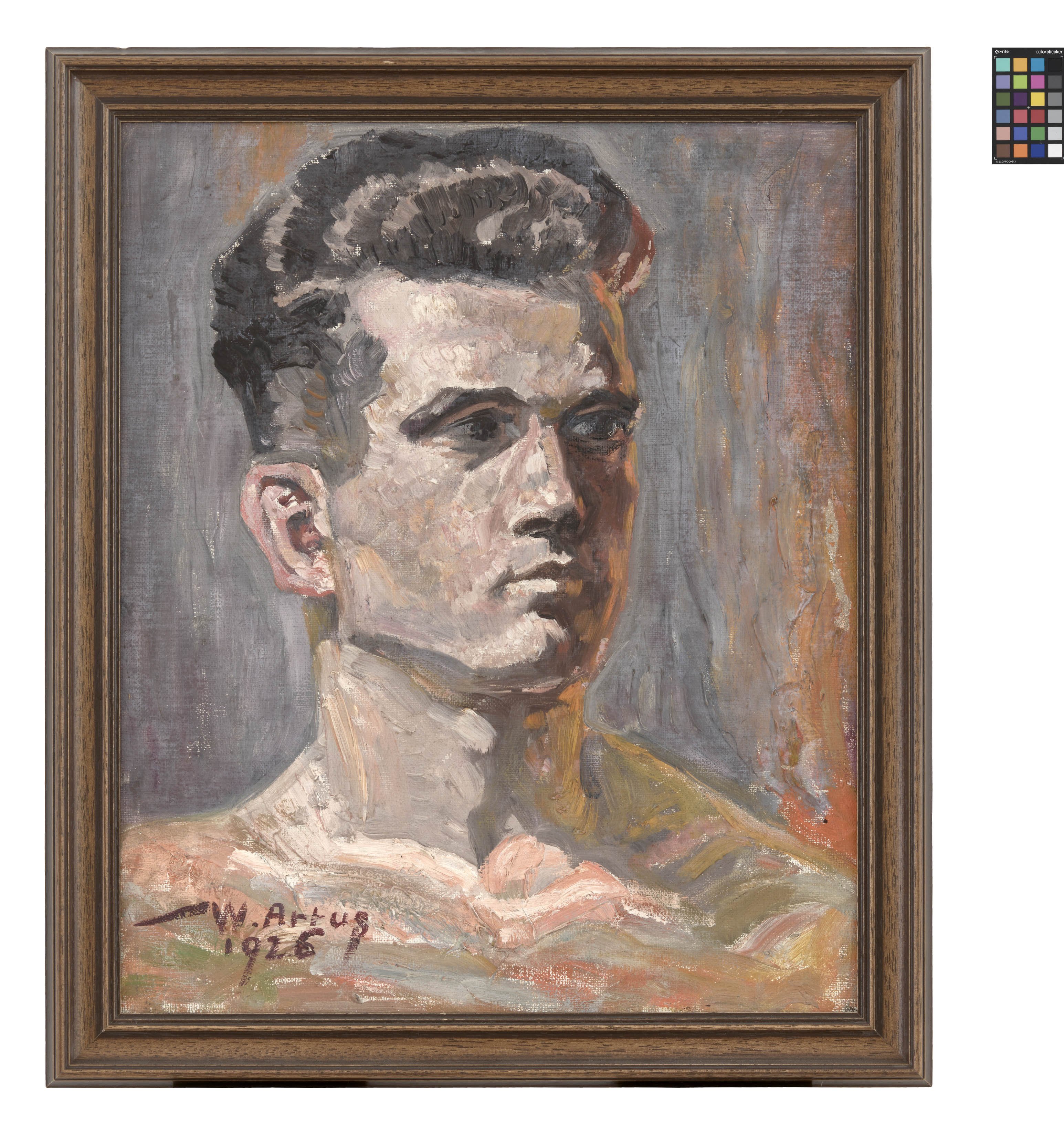 Ölbild: Porträt eines jungen Mannes (Kreismuseum Grimma RR-F)