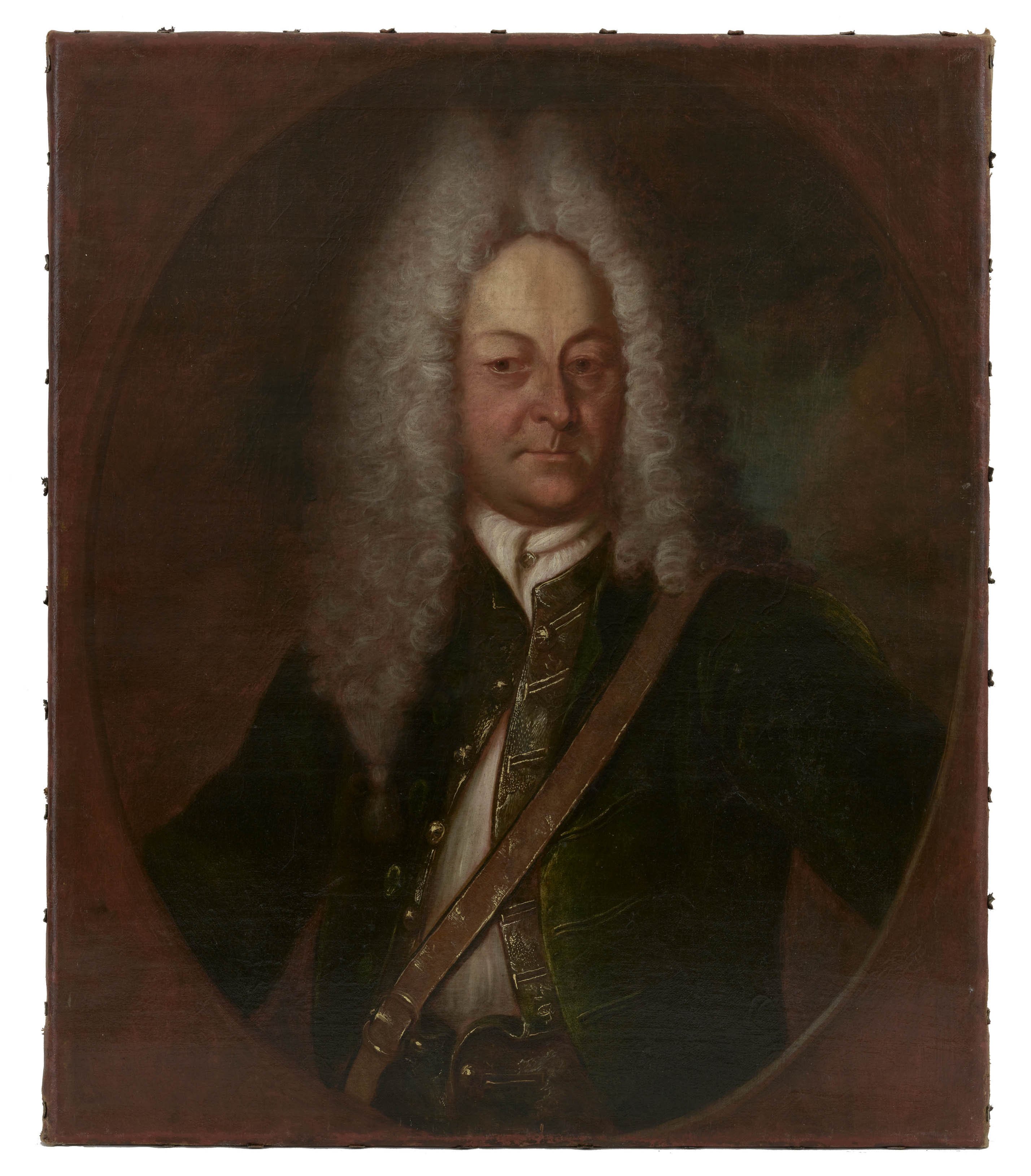 Ölbild: Porträt eines unbekannten Mannes mit Halstuch (Kreismuseum Grimma RR-F)