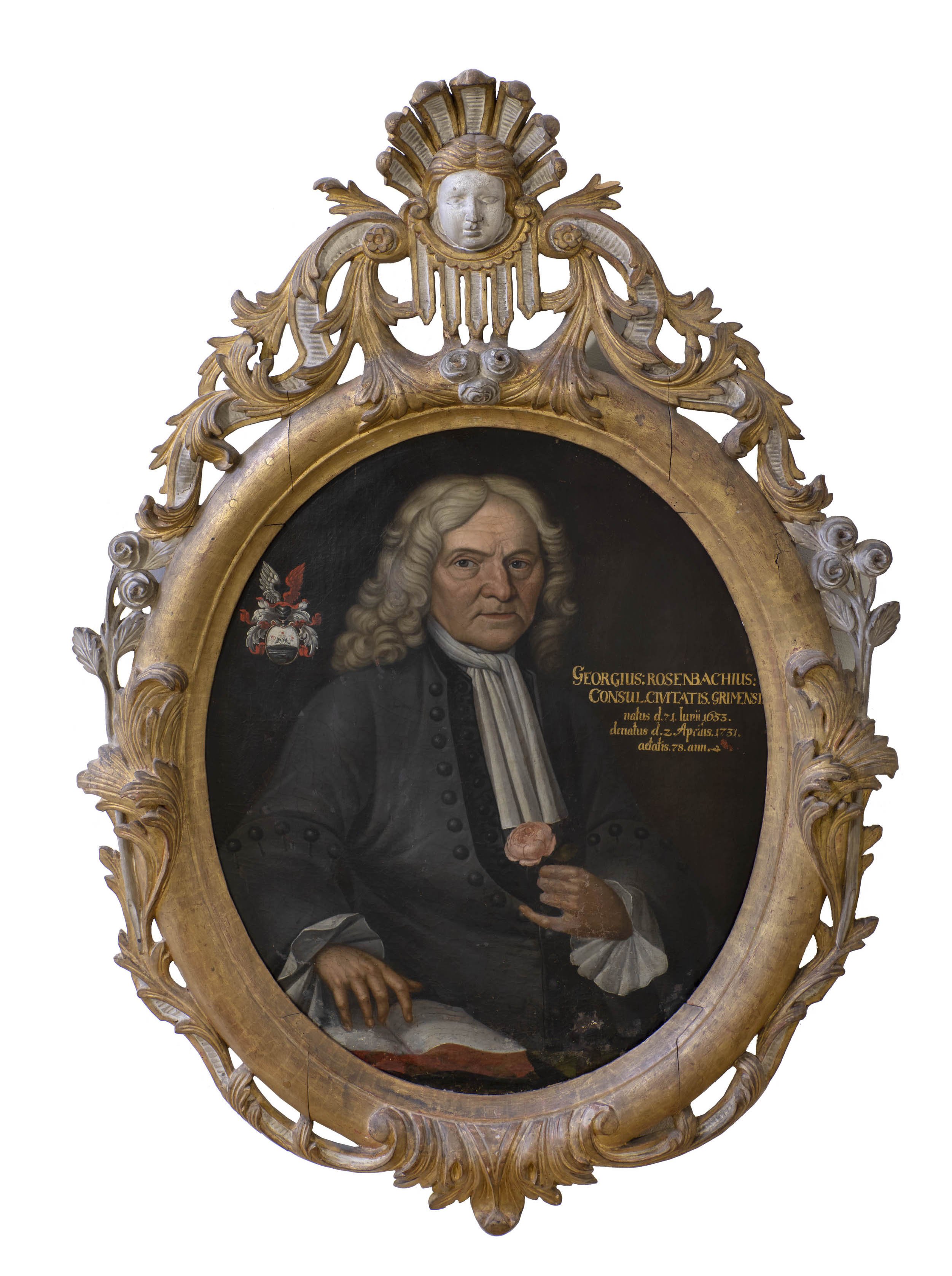 Ölbild: Bürgermeister Georg Rosenbach aus Grimma (Kreismuseum Grimma RR-F)