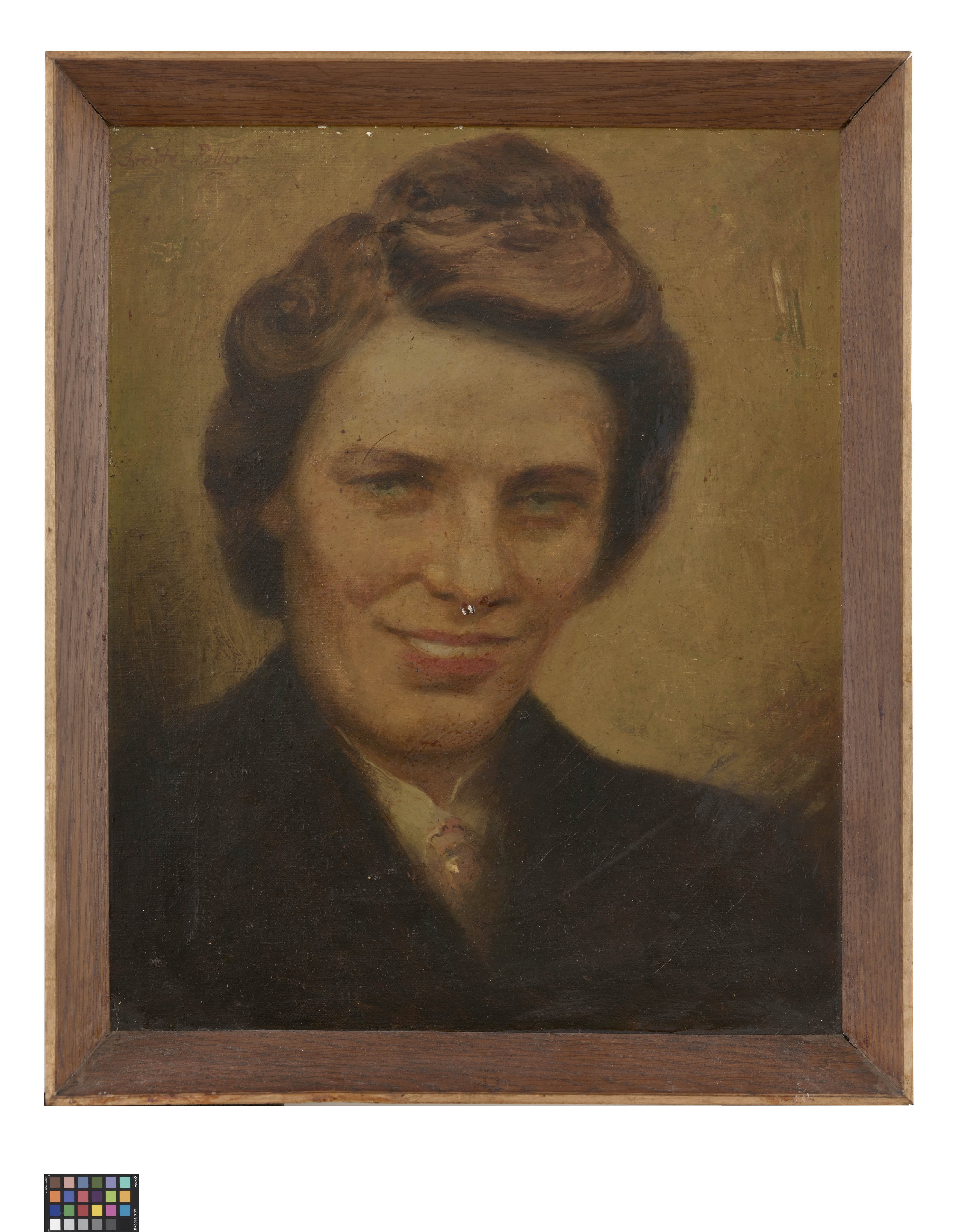 Ölbild: Porträt einer Frau (Kreismuseum Grimma RR-F)