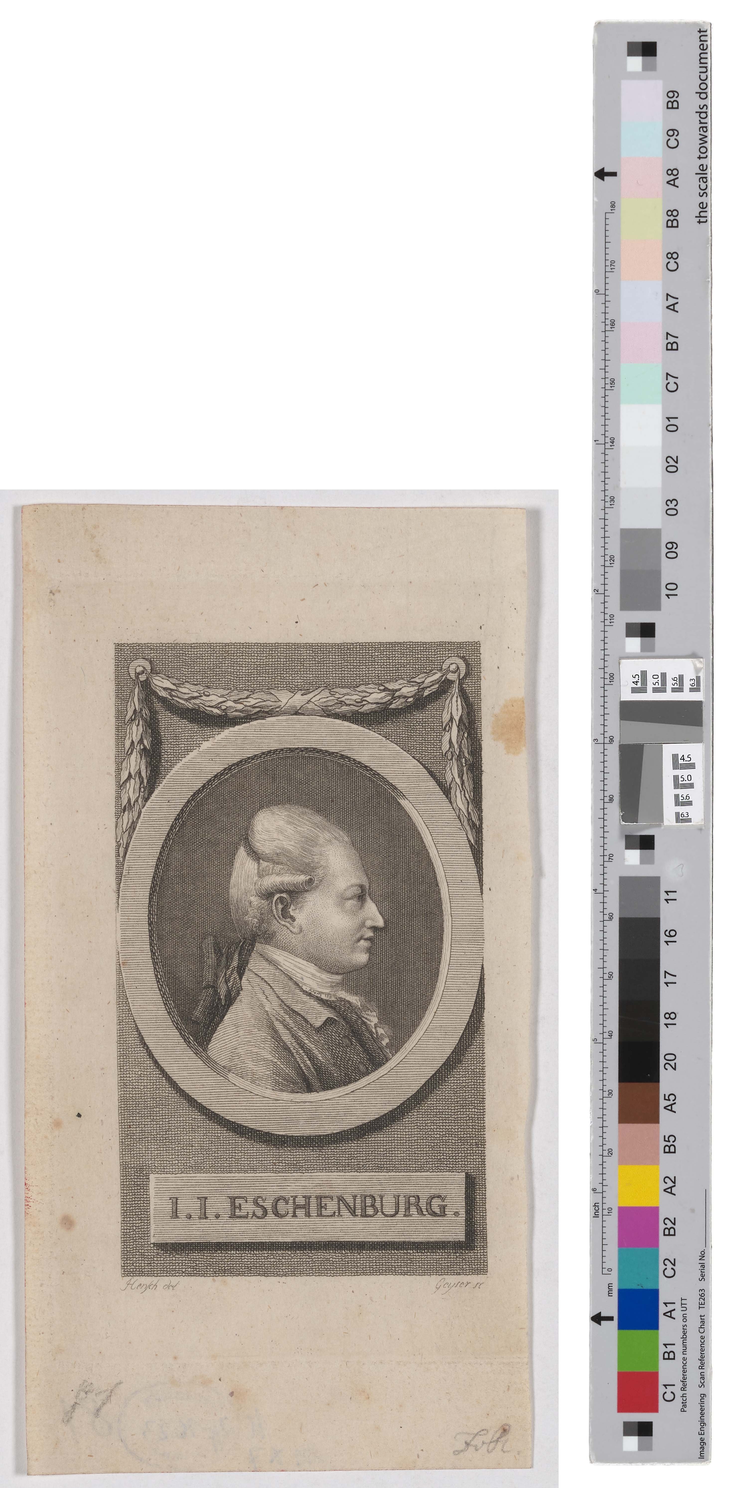 Porträt des Johann Joachim Eschenburg (Kreismuseum Grimma RR-F)