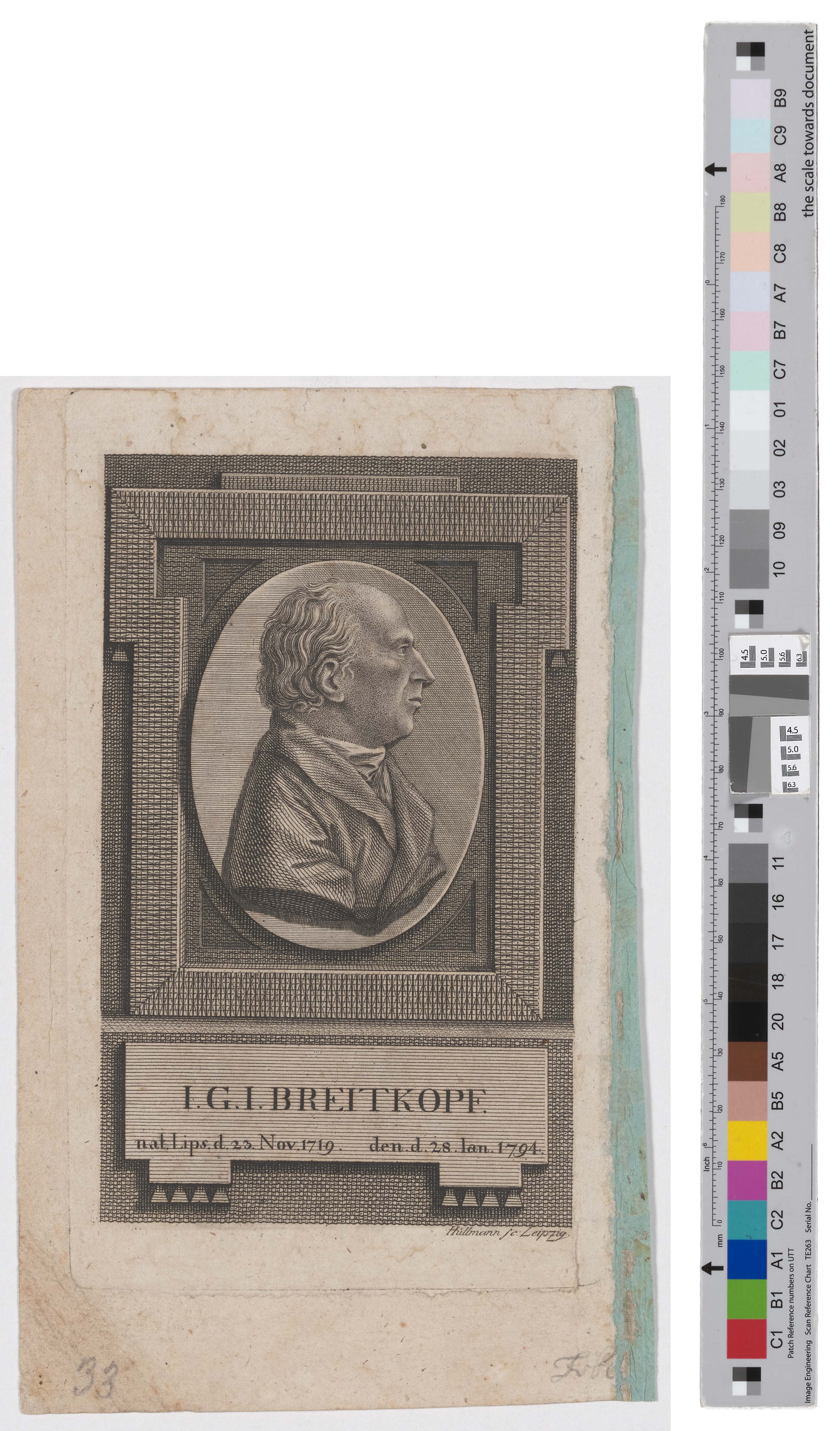 Porträt des Johann Gottlob Immanuel Breitkopf (Kreismuseum Grimma RR-F)
