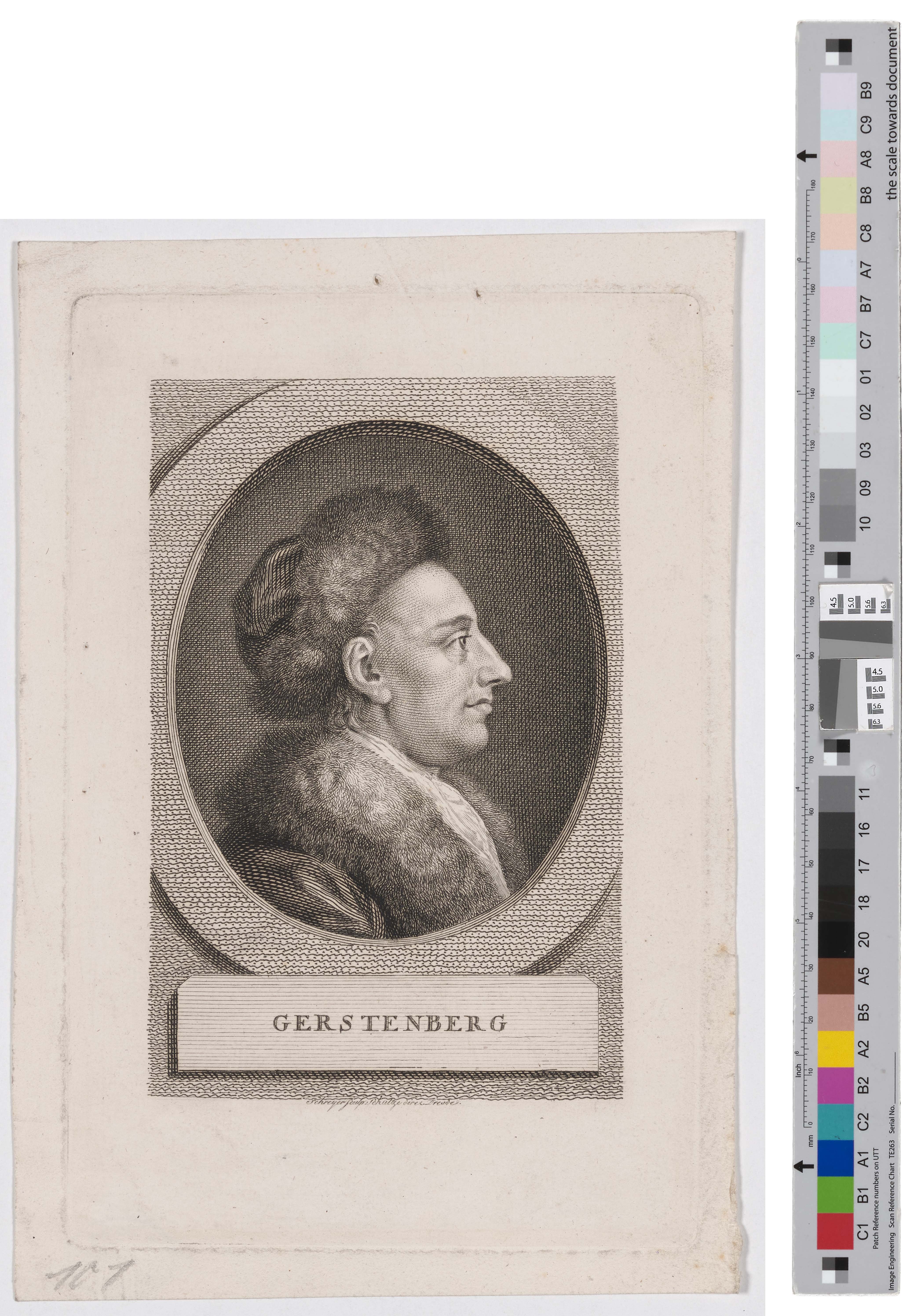 Porträt des Heinrich Wilhelm von Gerstenberg (Kreismuseum Grimma RR-F)