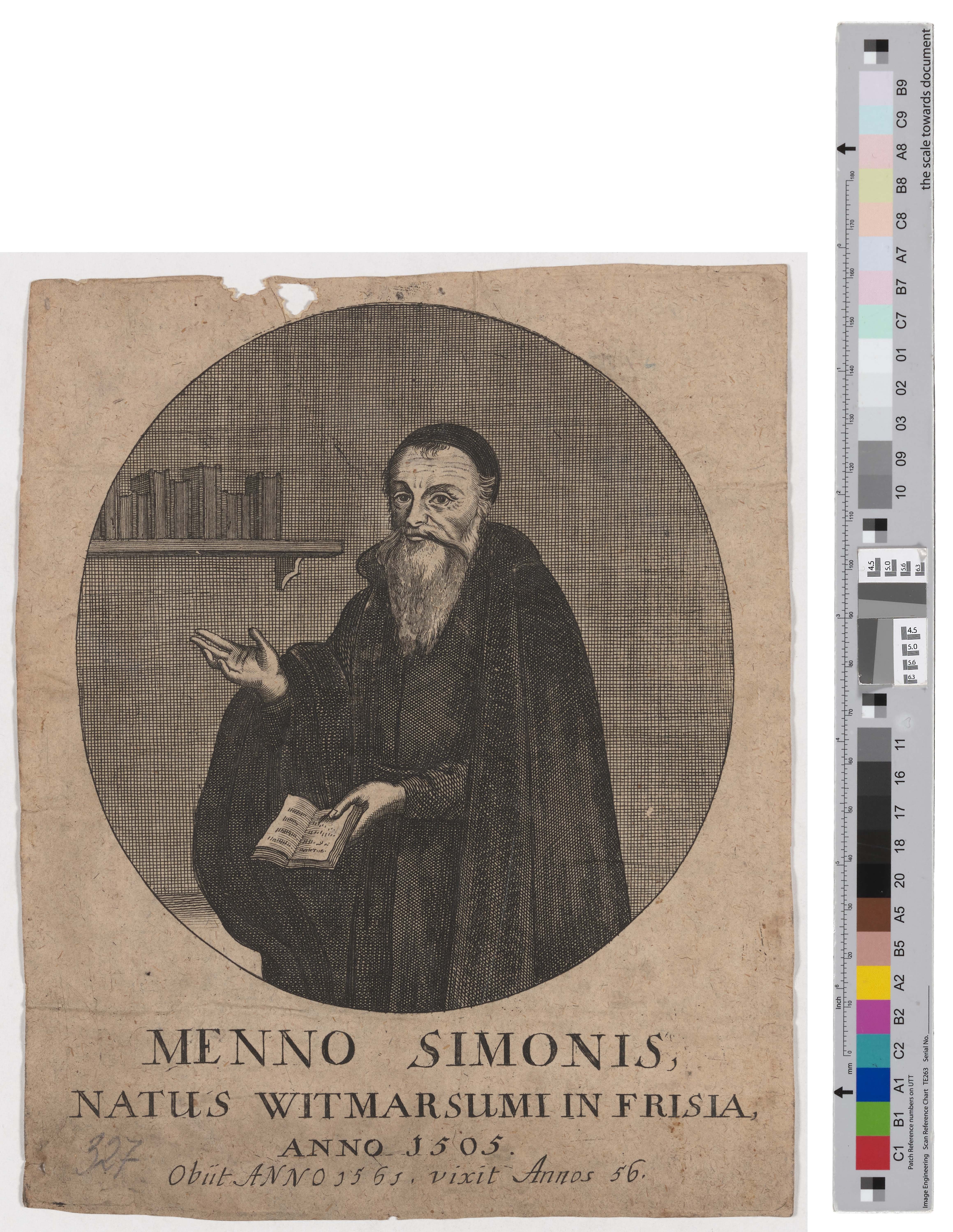 Porträt des Menno Simonis (Kreismuseum Grimma RR-F)