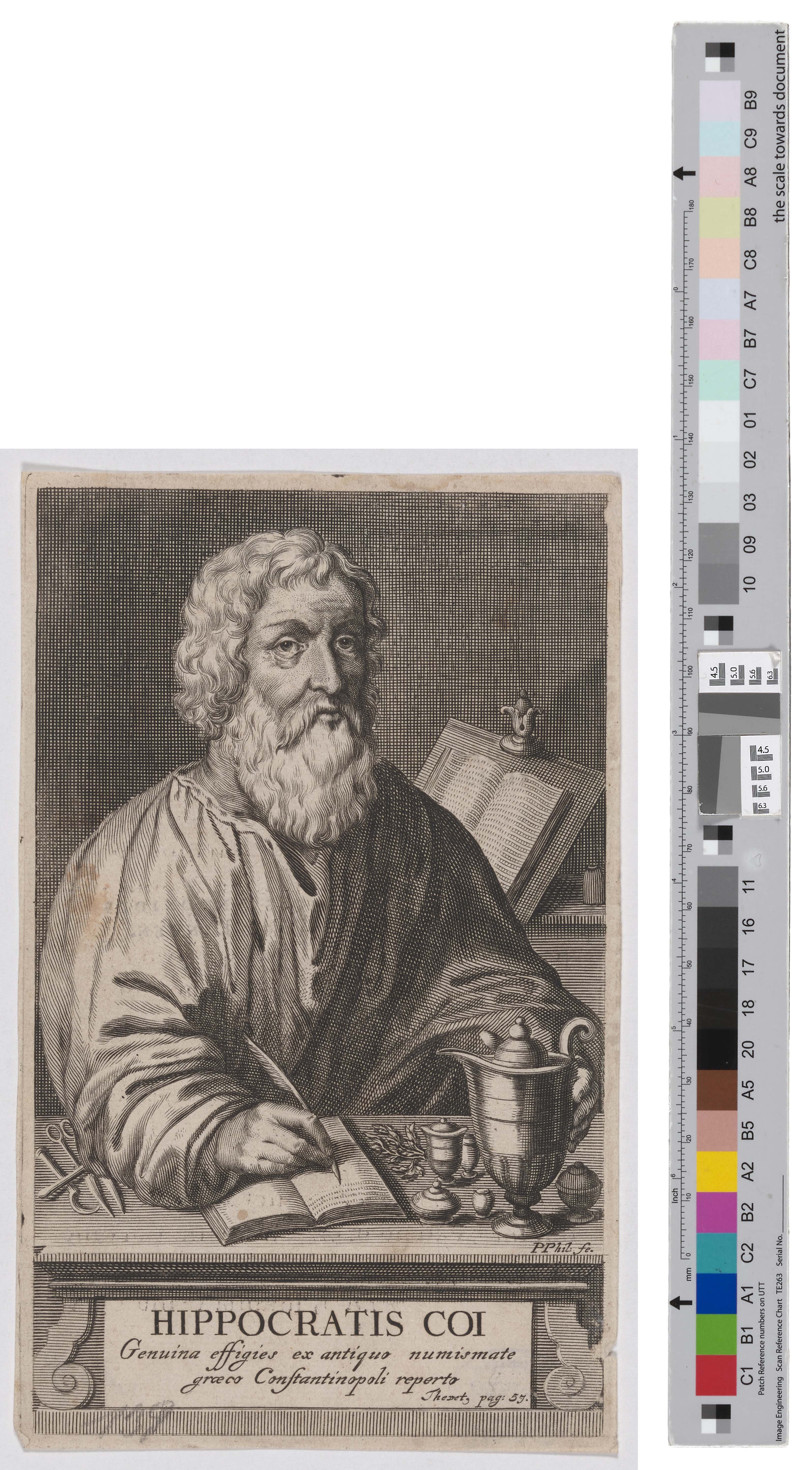 Porträt des Hippokrates von Kos (Kreismuseum Grimma RR-F)