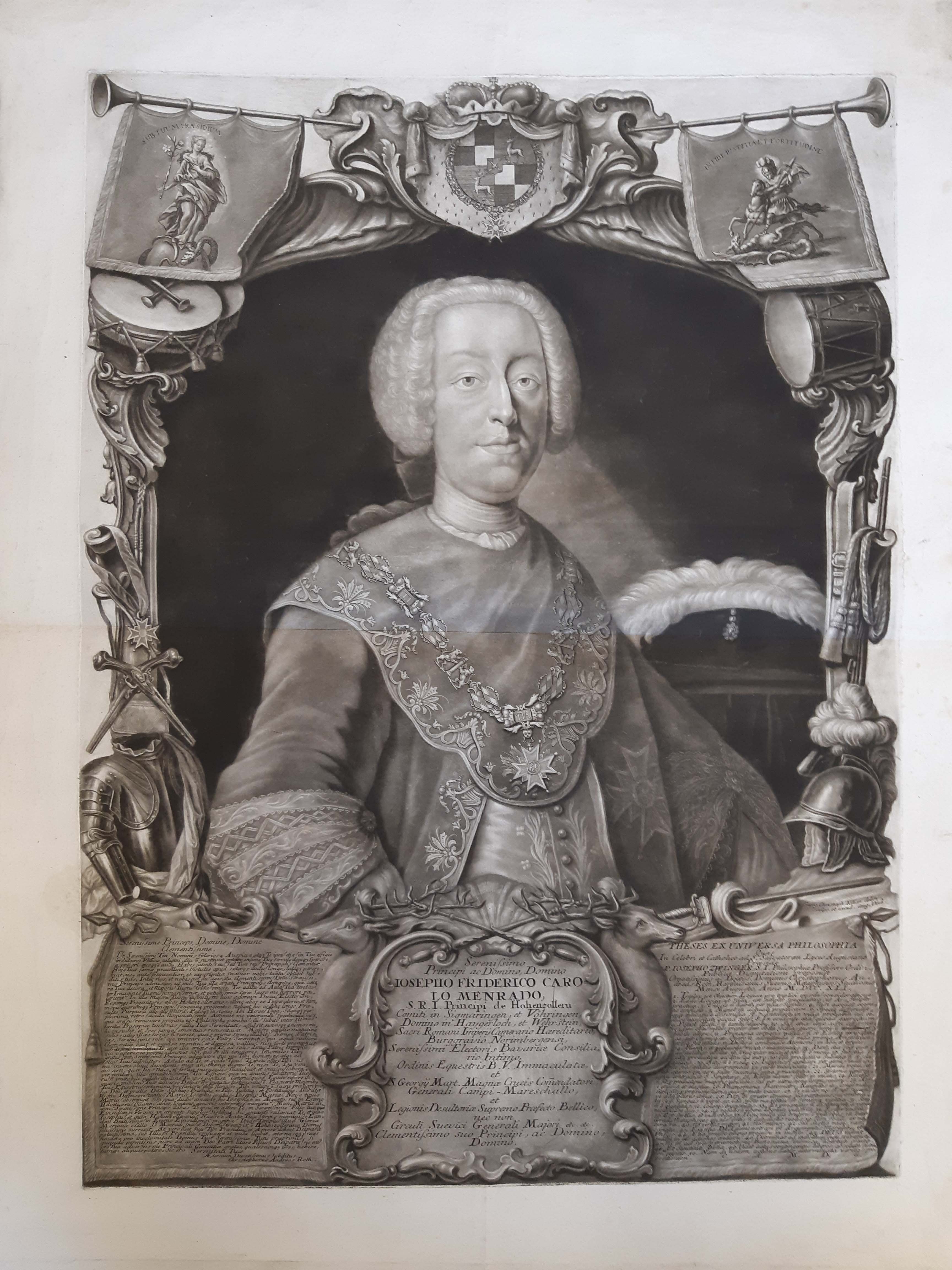 Porträt des Joseph Friedrich Ernst Meinrad Karl Anton von Hohenzollern-Sigmaringen (Kreismuseum Grimma RR-F)
