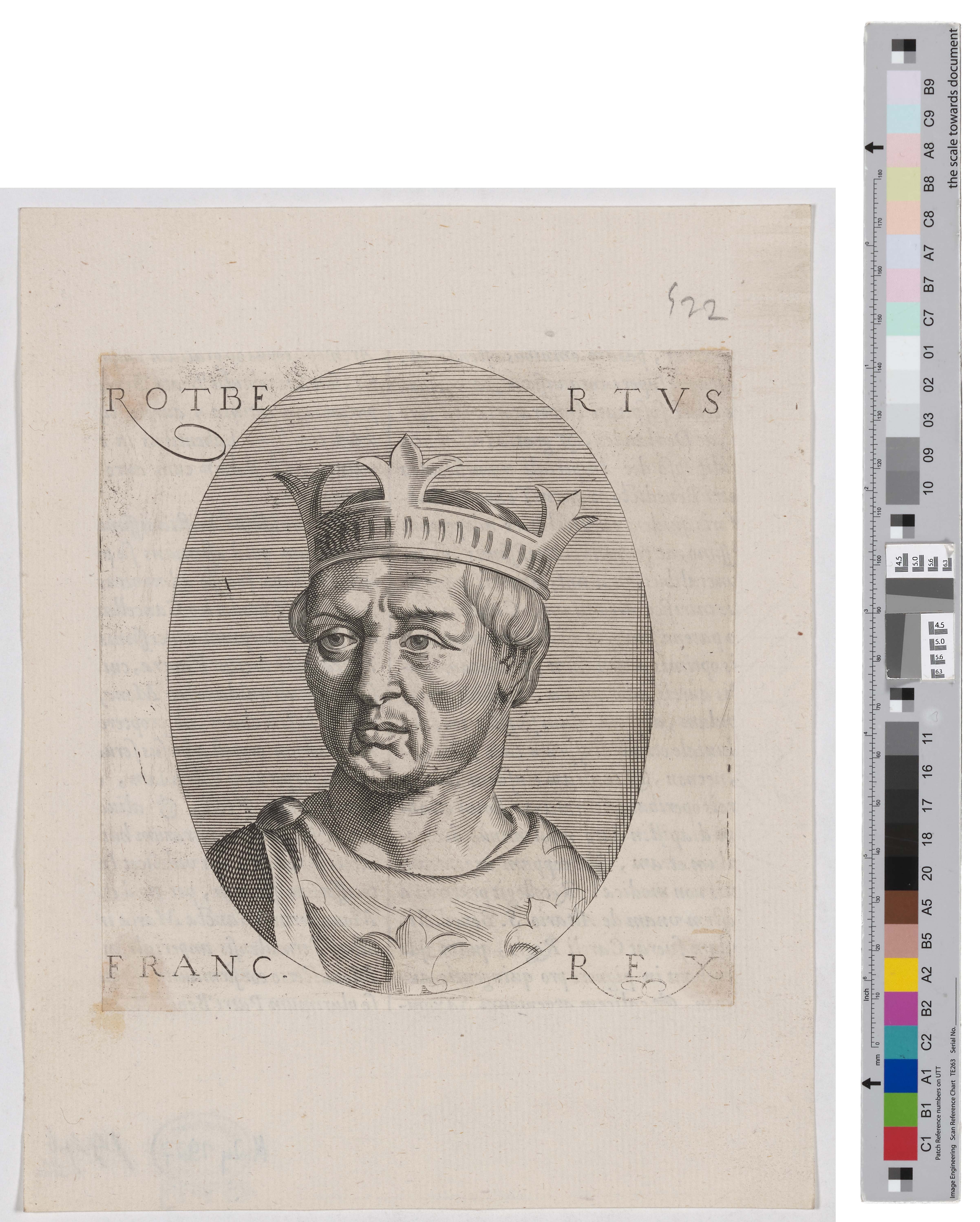 Druckgrafik mit Darstellung eines Herrschers (Kreismuseum Grimma RR-F)