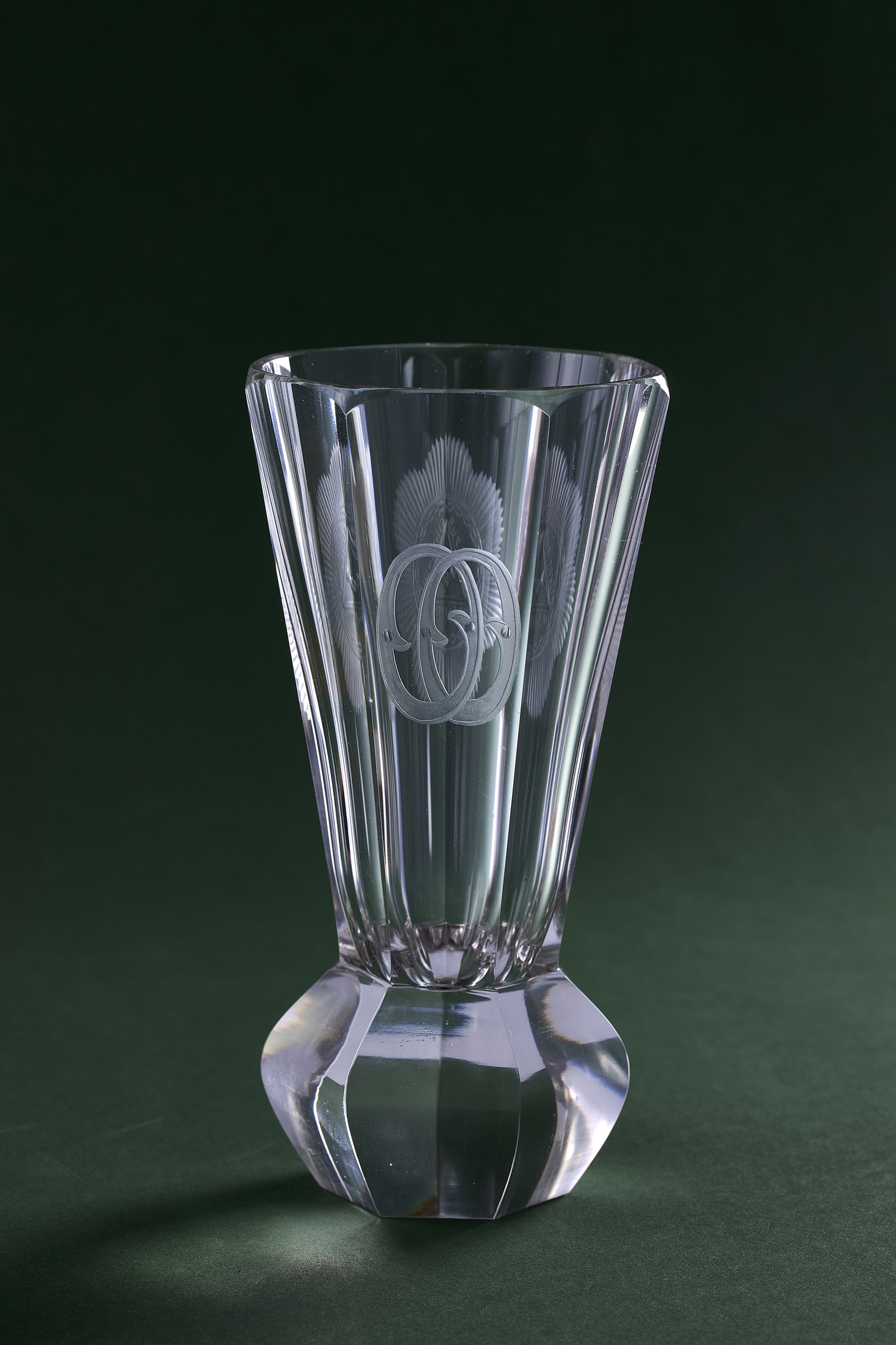 Kristallglas der Grimmaer Freimaurerloge (Kreismuseum Grimma RR-F)