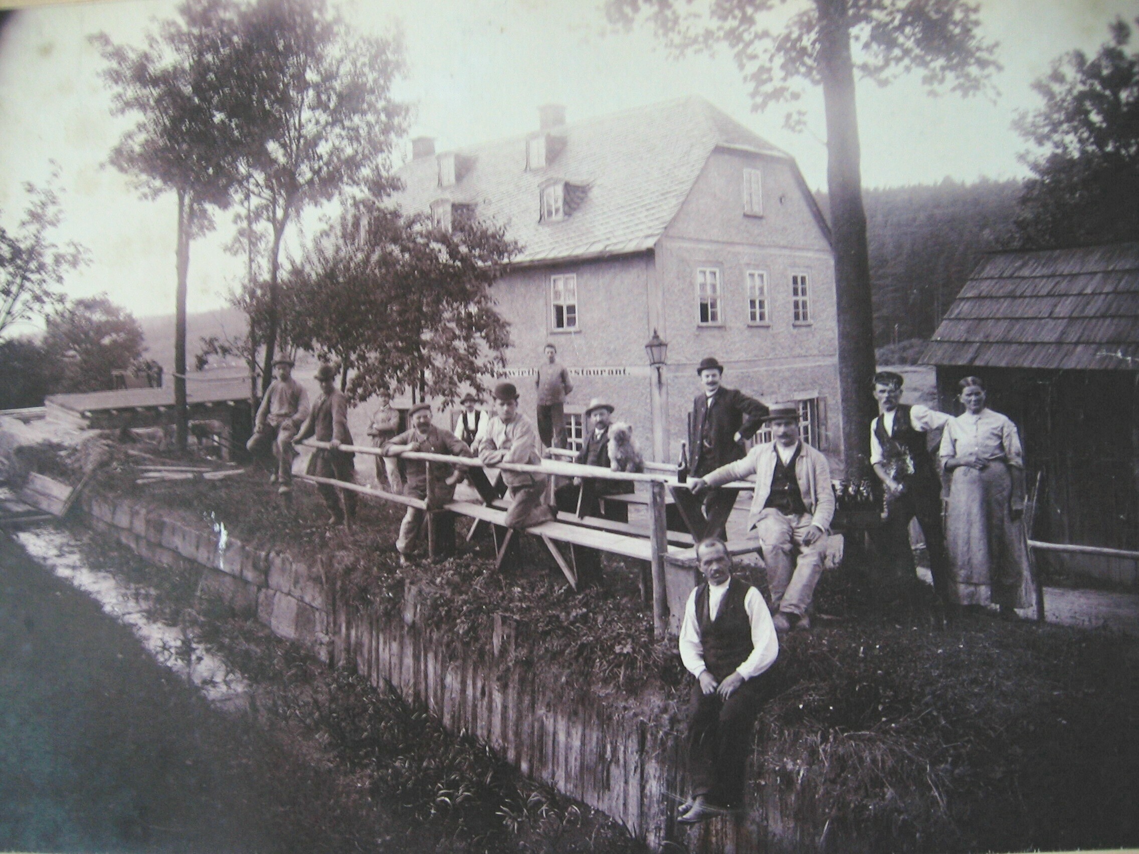 Fotographie der Walkmühle (Stadtmuseum Lengenfeld CC BY-NC-SA)