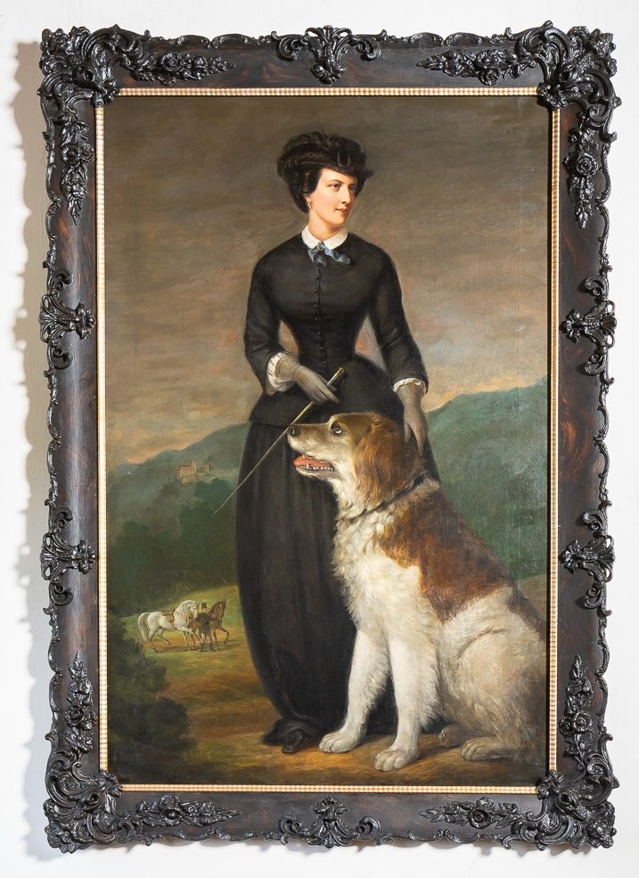 Selbstporträt der Gabrielle von Schönburg (1827-1917) (Museum Schloss Rochsburg CC BY-NC-SA)