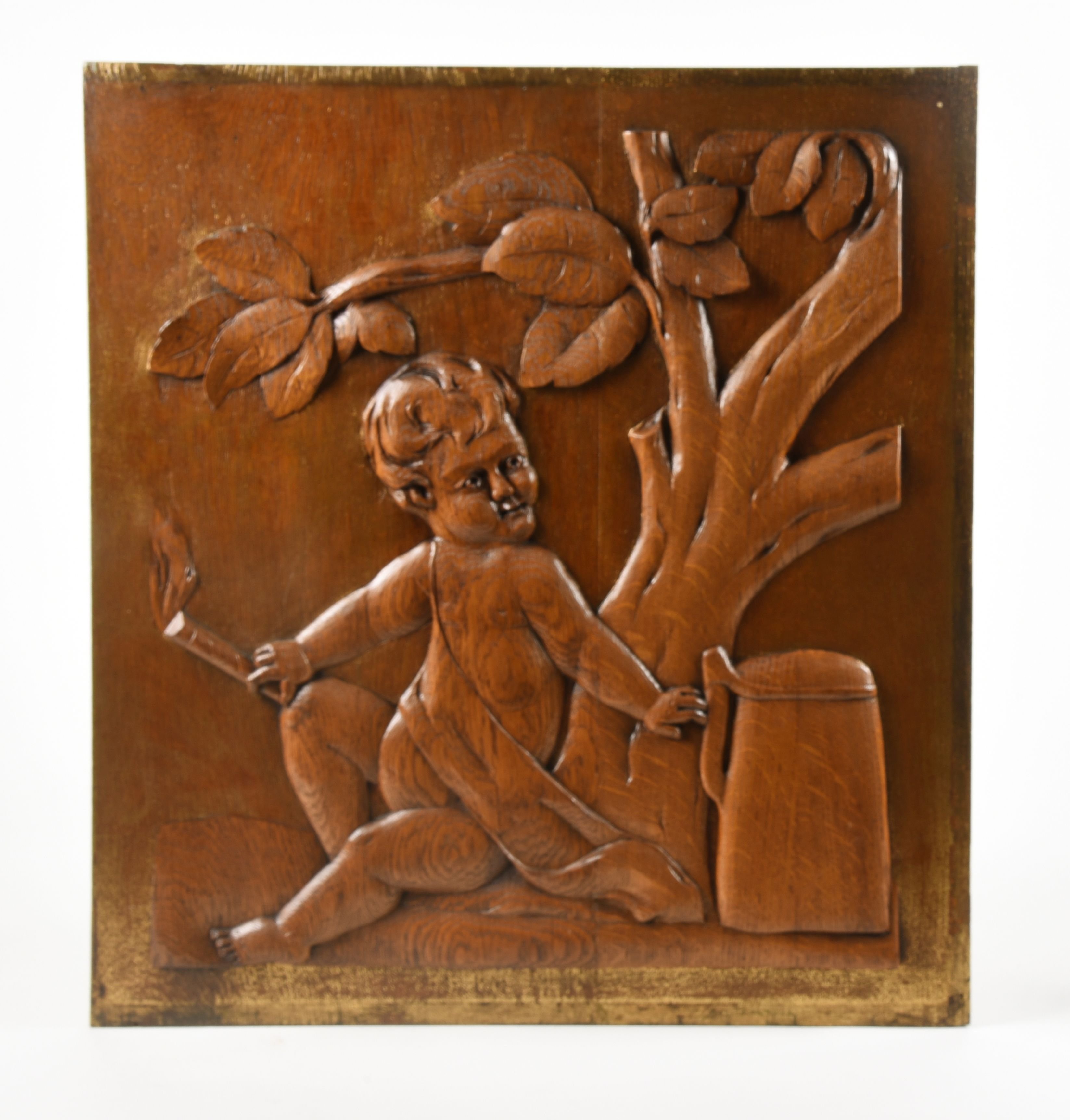 Relieftafel mit trinkendem Kind (Stadtmuseum Lichtenstein CC BY-NC-SA)