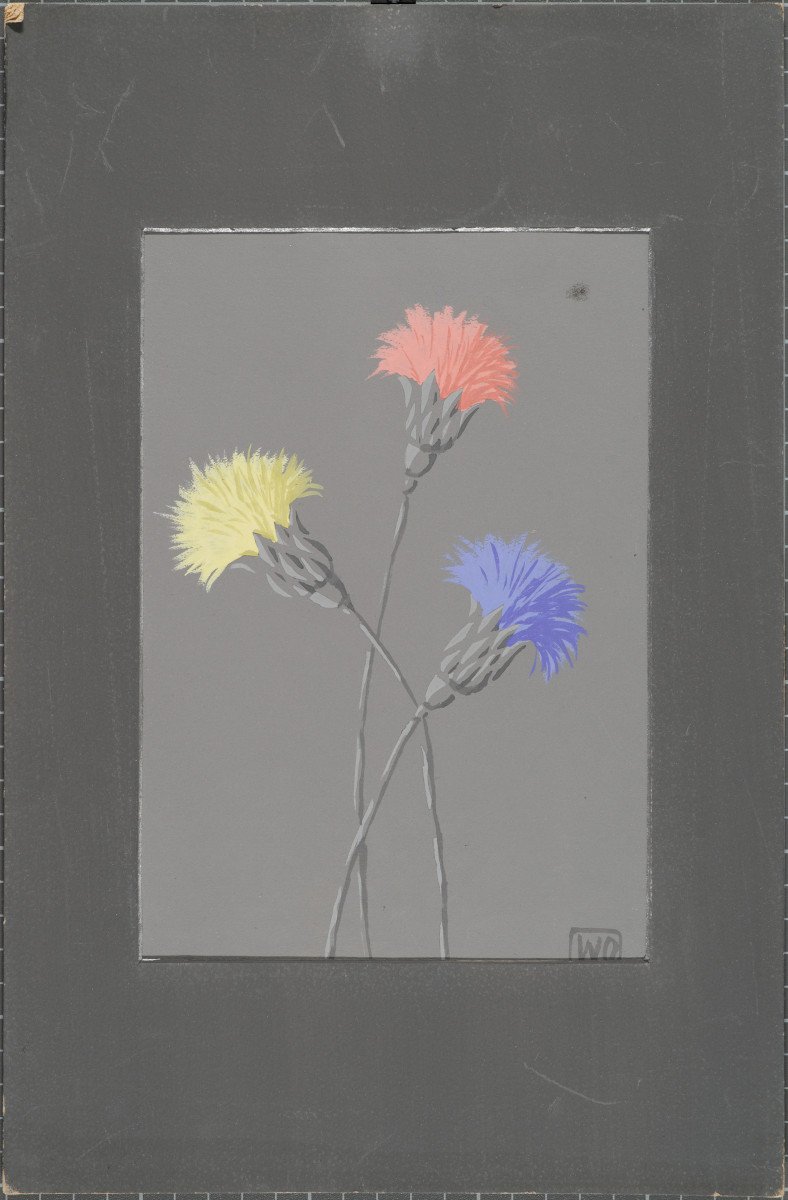 Farbstudie grau-bunt Flockenblume Sechster 1, 7, 13 (Gerda und Klaus Tschira Stiftung CC BY-NC-ND)