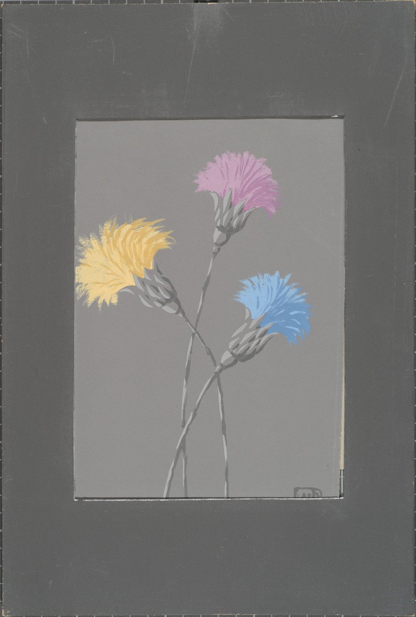 Farbstudie grau-bunt Flockenblume Sechster 3, 9, 15 (Gerda und Klaus Tschira Stiftung CC BY-NC-ND)