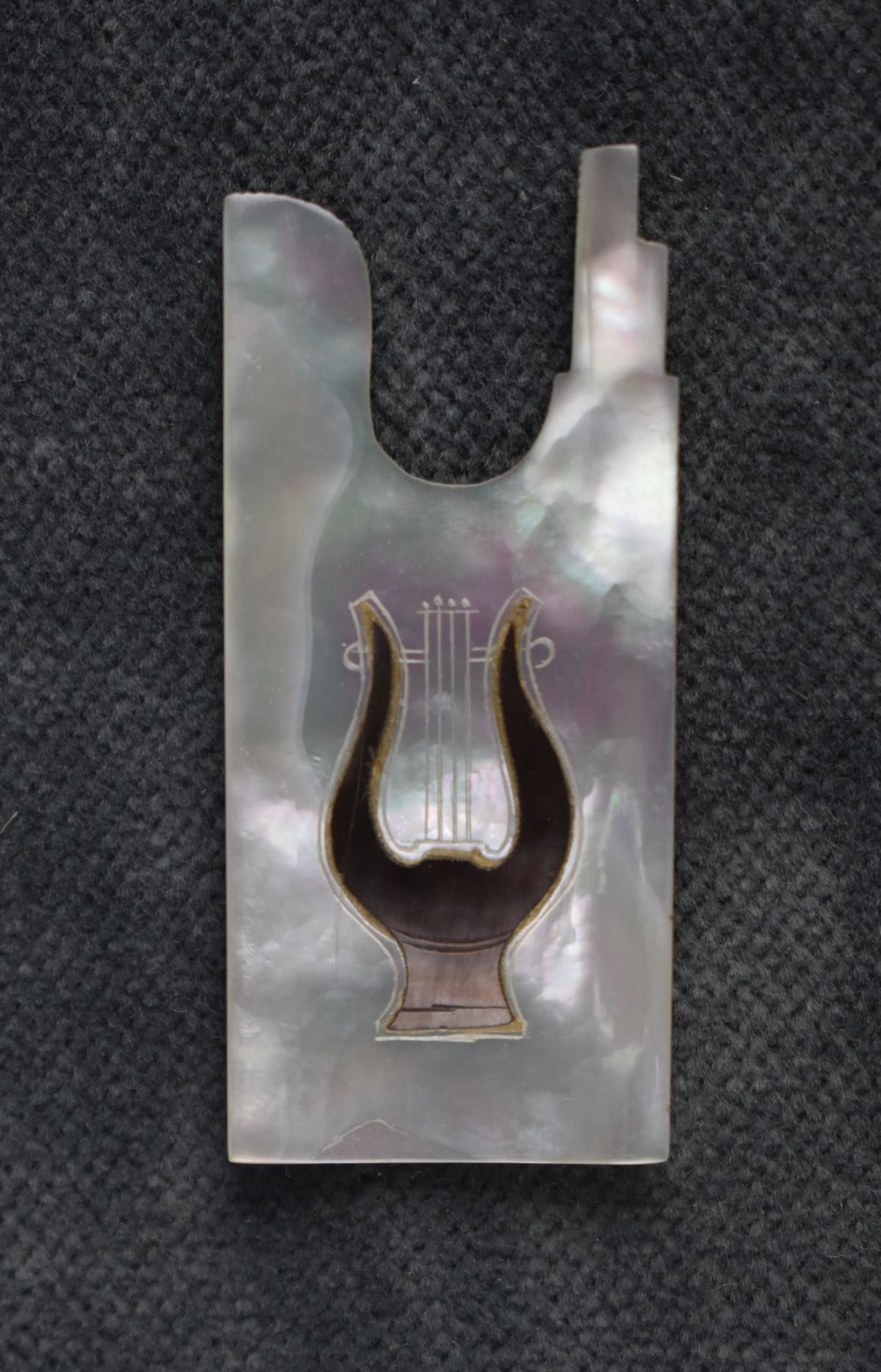 Seitenteil für einen Geigen-Frosch (Perlmutter- und Heimatmuseum Adorf CC BY-NC-SA)