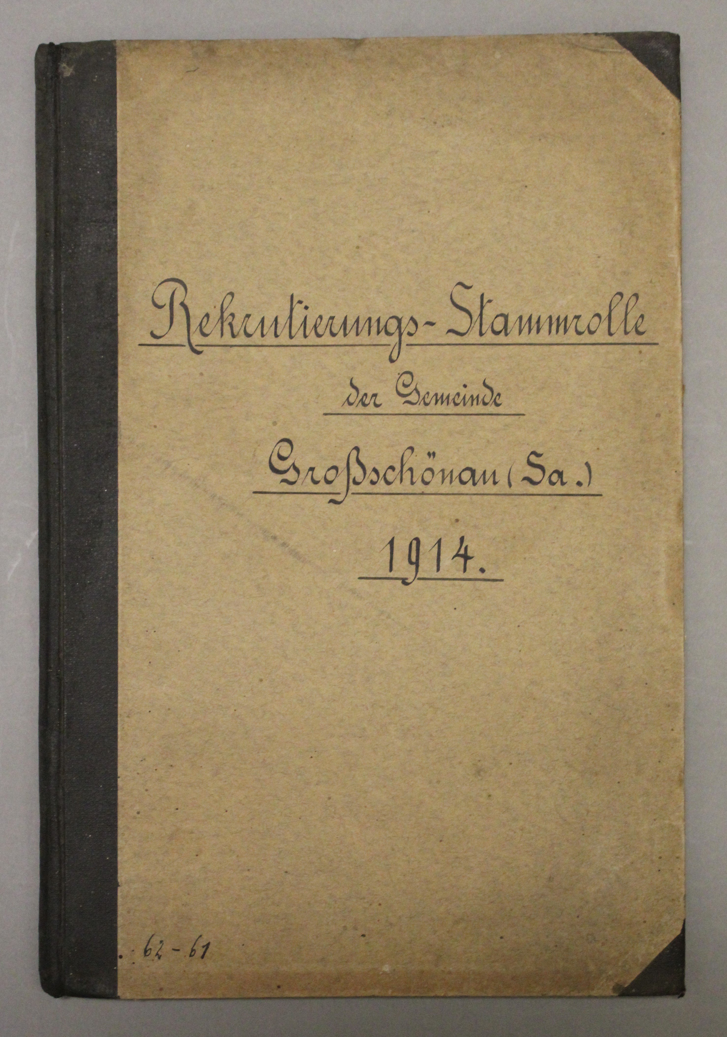 Rekrutierungs-Stammrolle (Deutsches Damast- und Frottiermuseum CC BY-NC-SA)