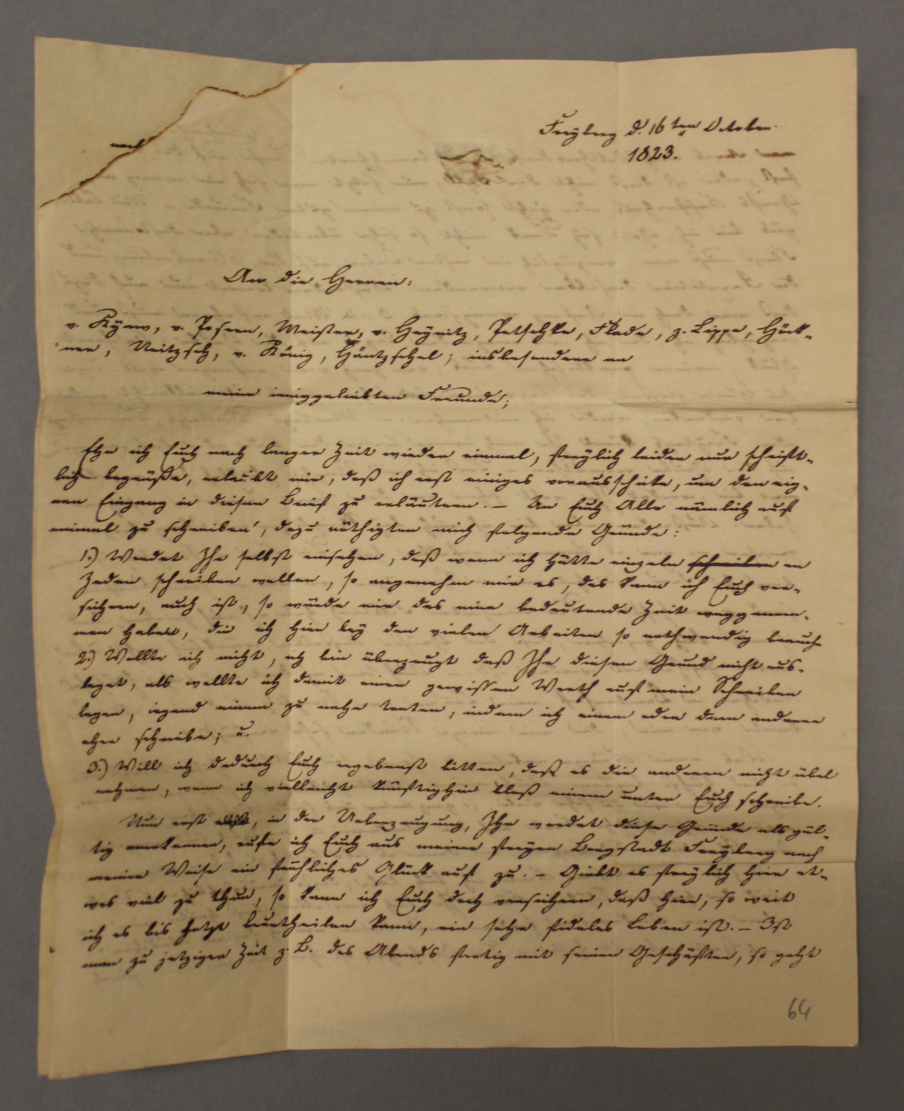 Konvolut Briefe an Familie von Kyaw (Deutsches Damast- und Frottiermuseum CC BY-NC-SA)