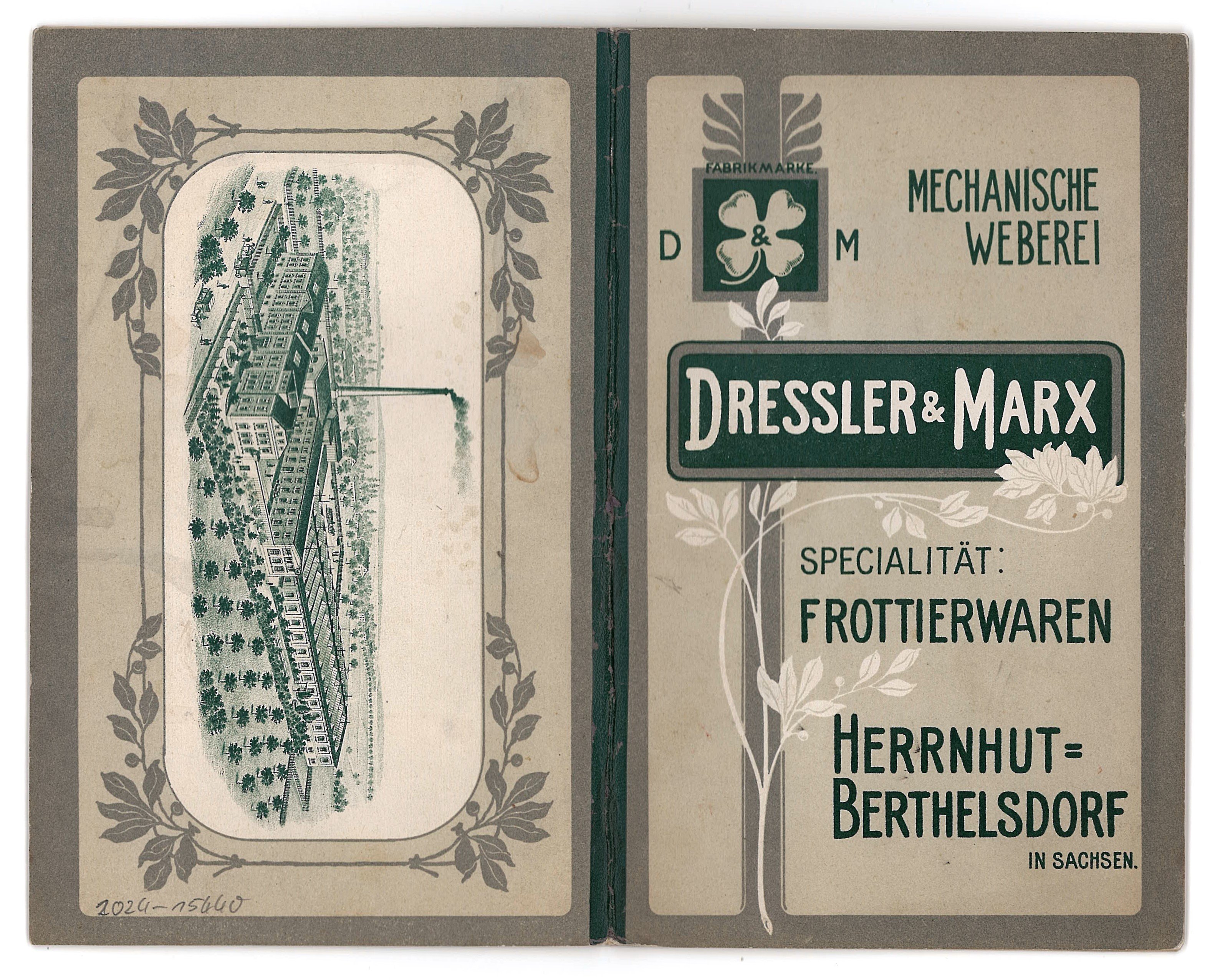 Preisliste Nr.7 Fa. Dressler und Marx (Deutsches Damast- und Frottiermuseum CC BY-NC-SA)