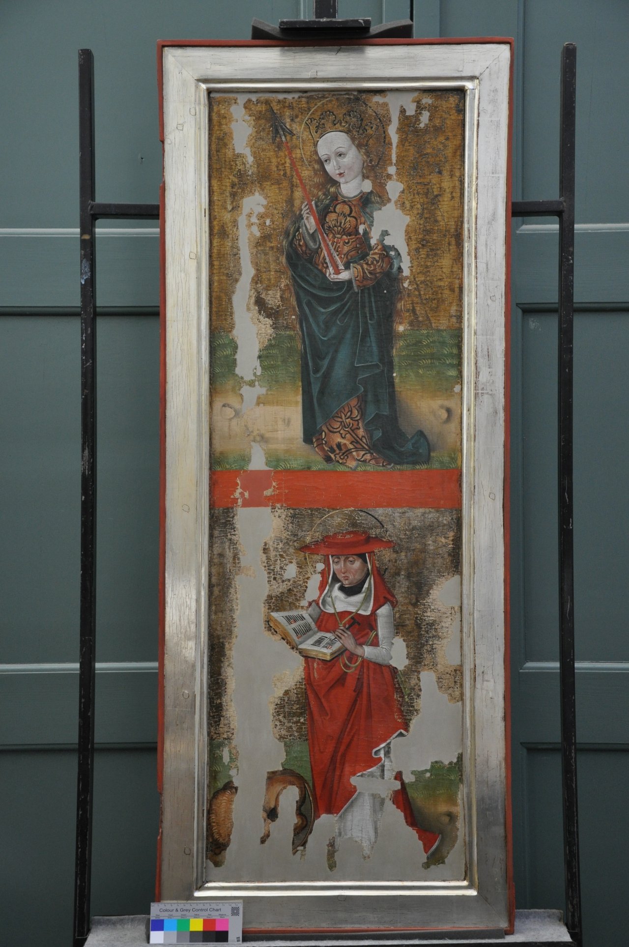 Die Heilige Ursula von Köln und Kirchenvater Hieronymus (Evangelisch-Lutherische Kirchgemeinde Großschönau CC BY-NC-SA)