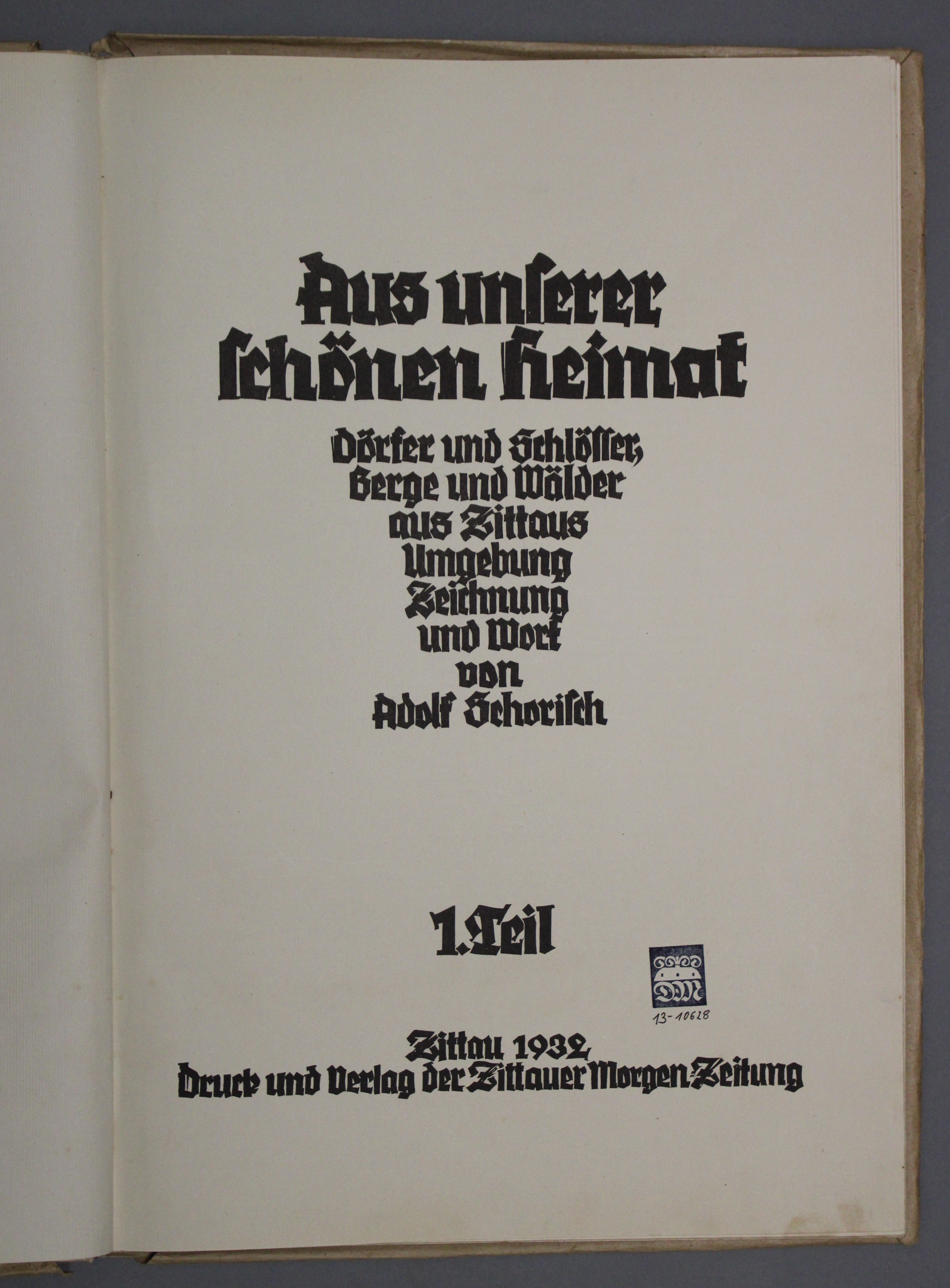 Buch Aus unserer schönen Heimat (Deutsches Damast- und Frottiermuseum CC BY-NC-SA)