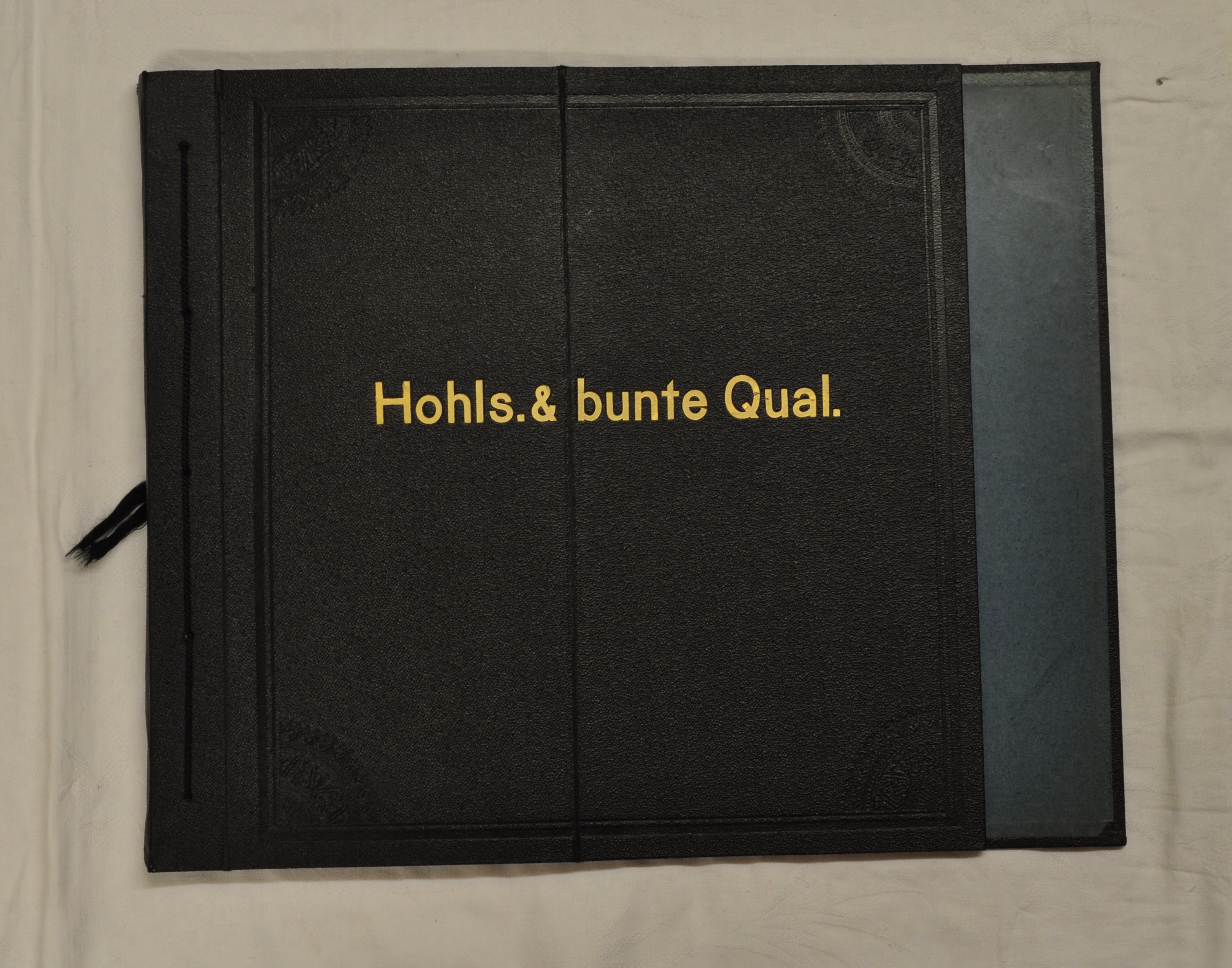 Musterbuch "Hohls. u. bunte Qual." (Deutsches Damast- und Frottiermuseum CC BY-NC-SA)