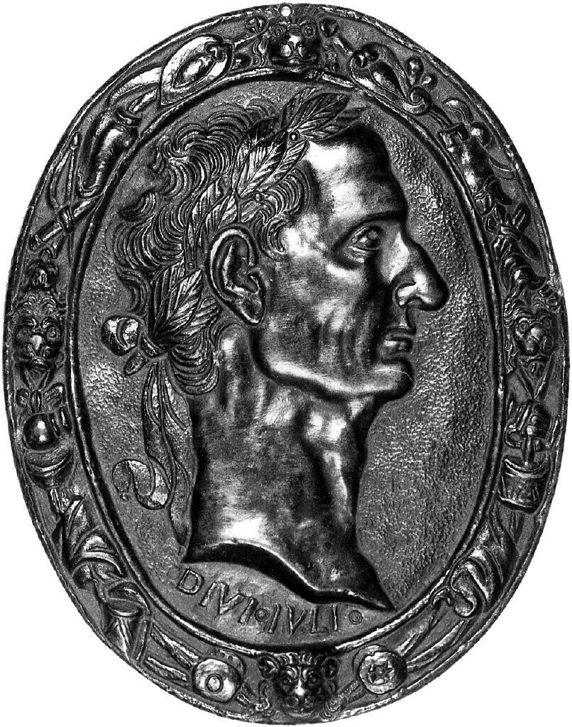 Ovale Plakette mit Julius Caesar (GRASSI Museum für Angewandte Kunst, Leipzig CC BY-NC-SA)