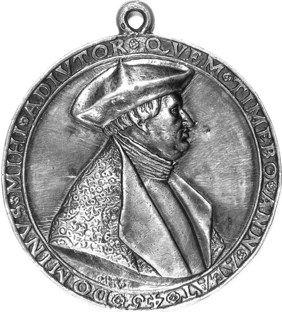 Medaille auf Kardinal Albrecht von Brandenburg (GRASSI Museum für Angewandte Kunst, Leipzig CC BY-NC-SA)