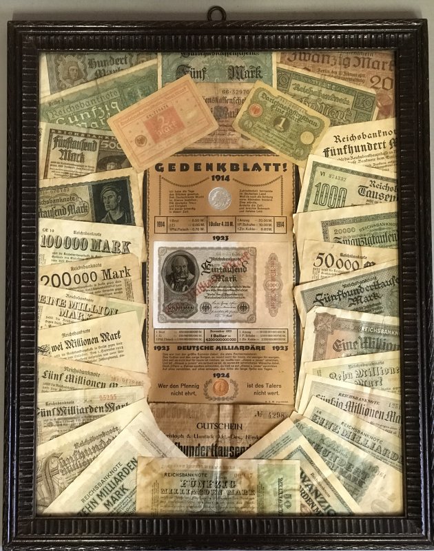 Gedenkblatt 1914 Deutsche Milliardäre 1923 (Museum Niesky CC BY-NC-ND)