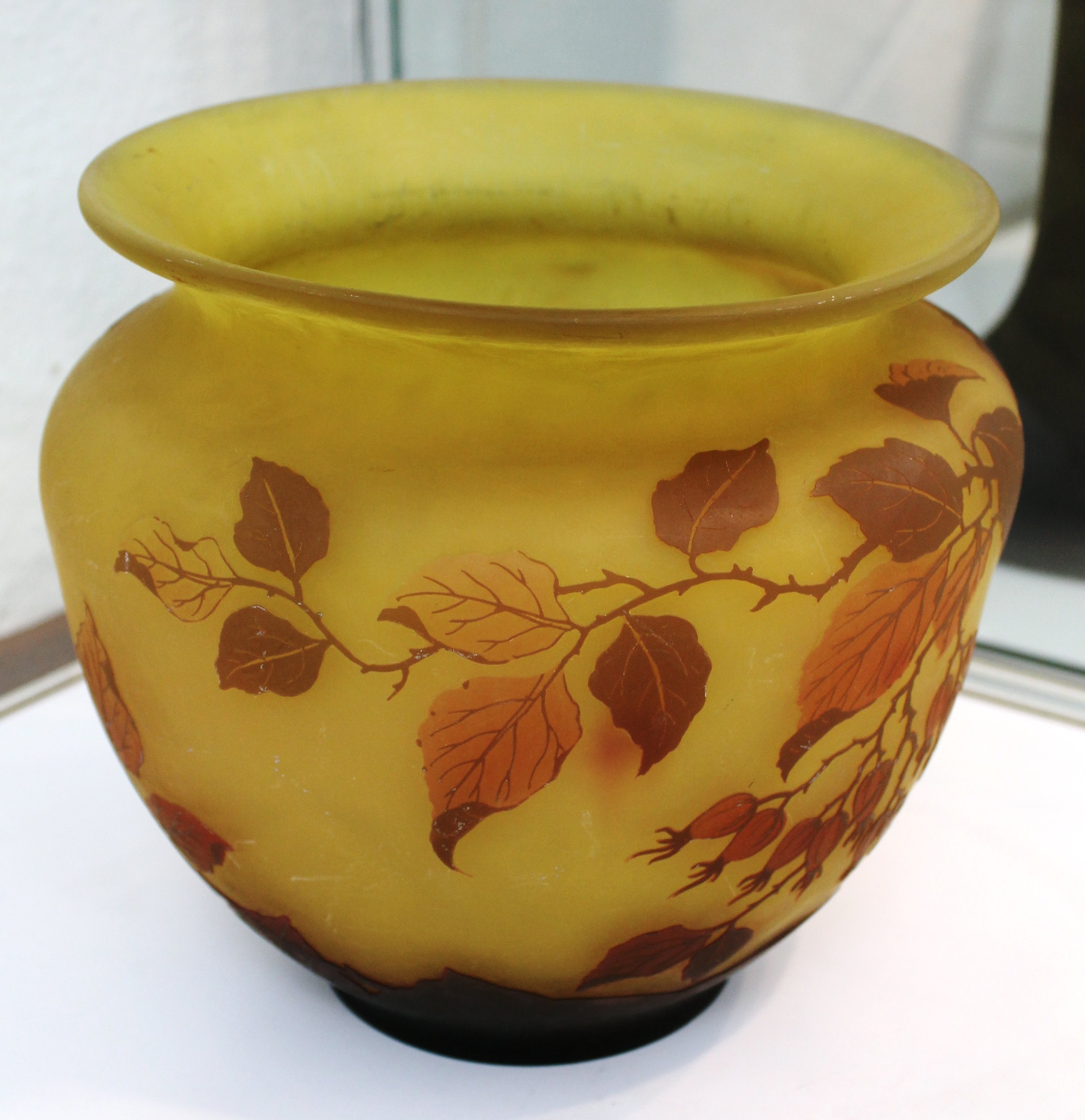 Vase Hagebutte (Glasmuseum Weißwasser CC BY-NC-SA)