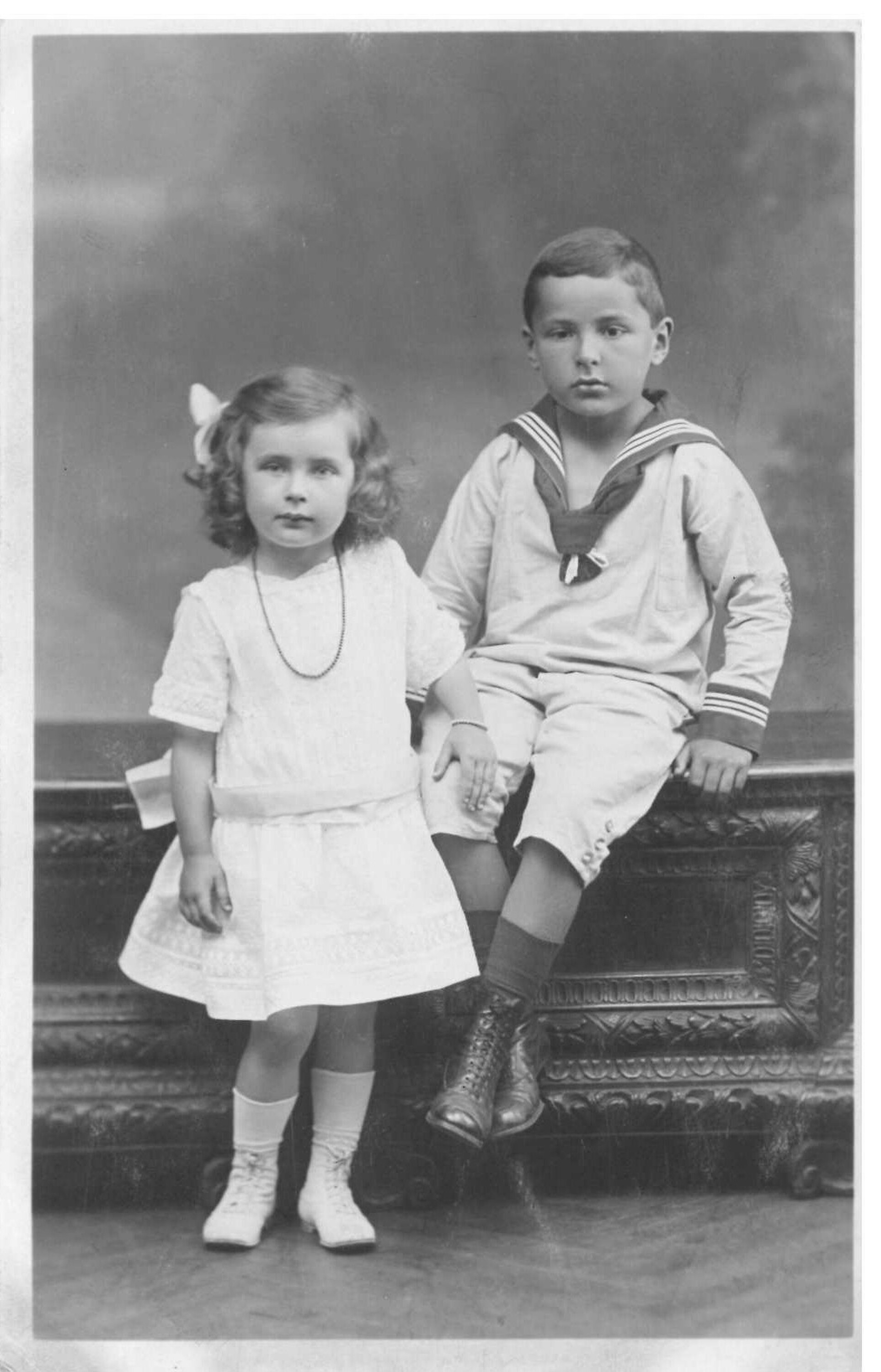 Porträt von zwei Kindern (Kulturhistorisches Museum Görlitz CC BY-NC-SA)