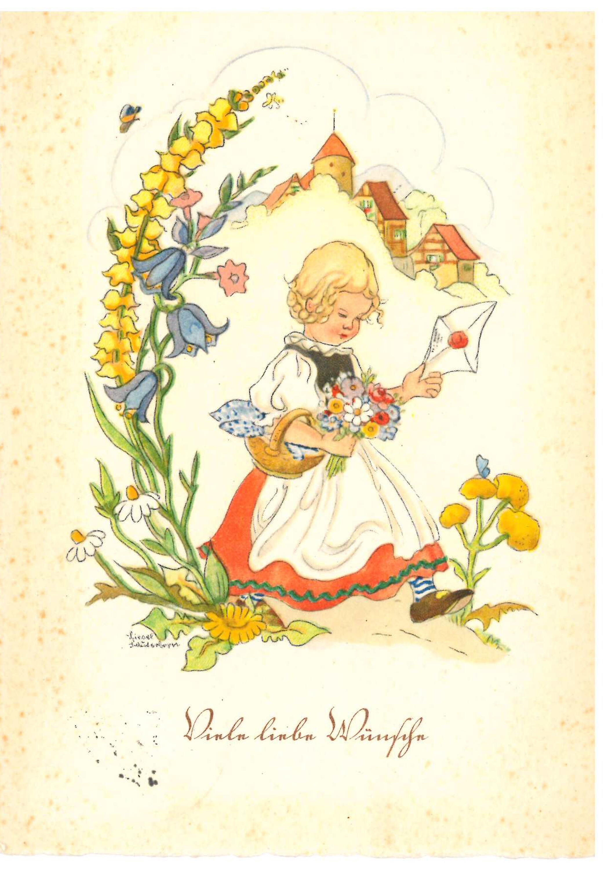 Postkarte Hildegard Gottwald (Kulturhistorisches Museum Görlitz CC BY-NC-SA)