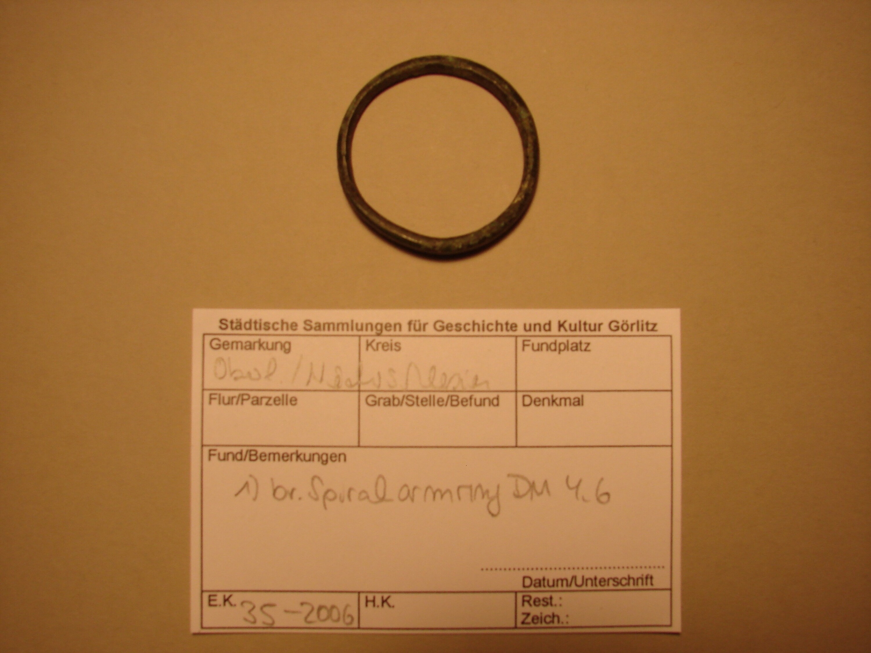 Spiralarmring (Kulturhistorisches Museum Görlitz CC BY-NC-SA)