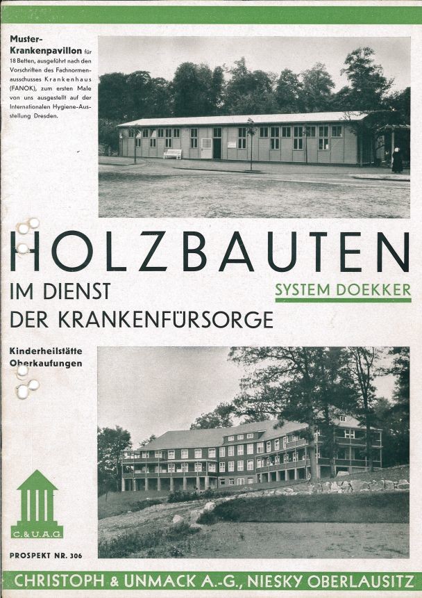 Holzbauten im Dienst der Krankenfürsorge (Museum Niesky Forum Konrad-Wachsmann-Haus CC BY-NC-ND)