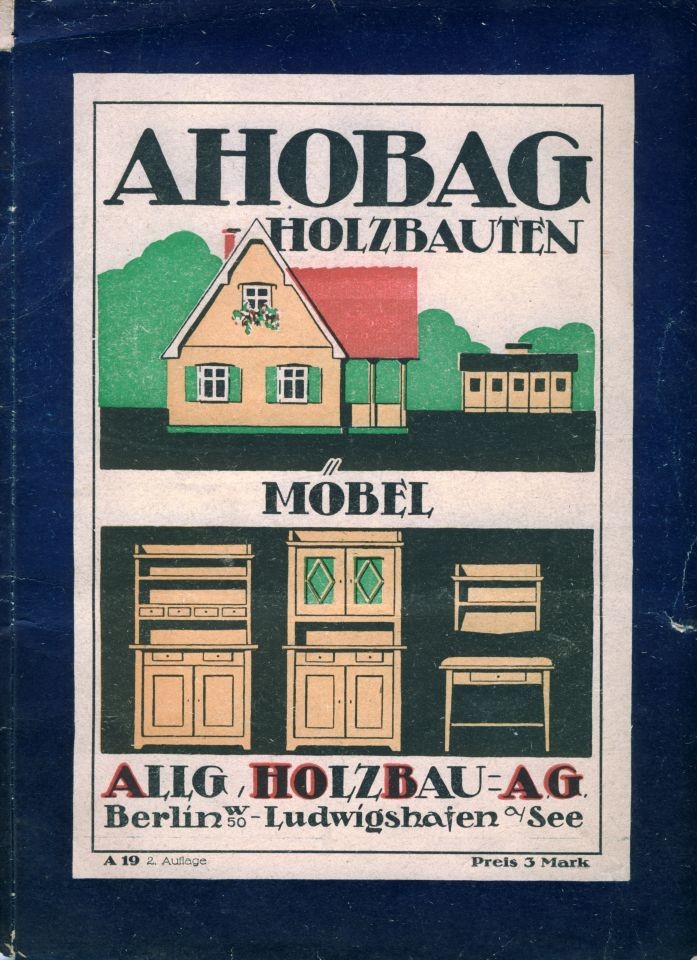 AHOBAG Holzbauten, Möbel (Museum Niesky Forum Konrad-Wachsmann-Haus CC BY-NC-ND)