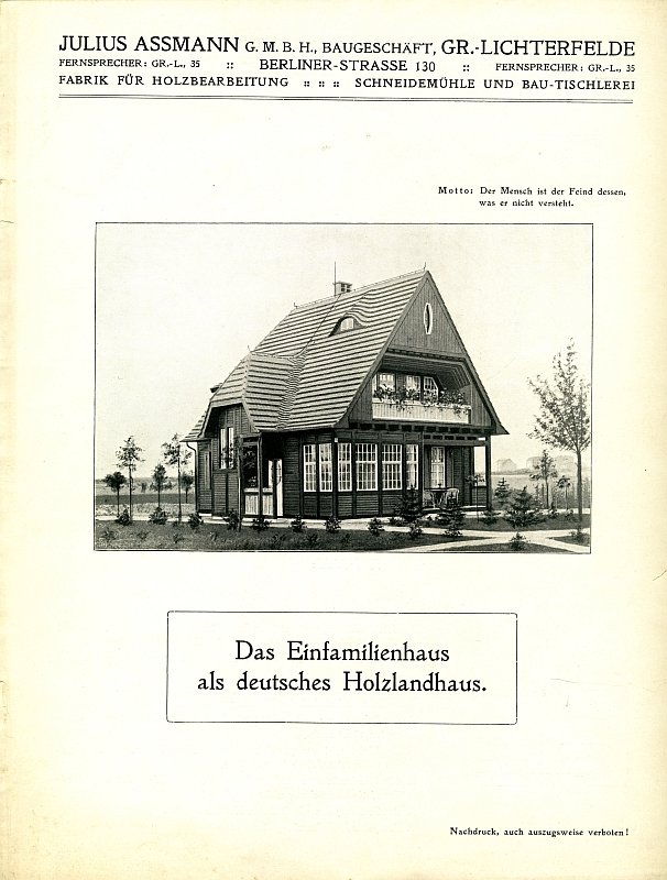 Julius Assmann "Das Einfamilienhaus" (Museum Niesky Forum Konrad-Wachsmann-Haus CC BY-NC-ND)