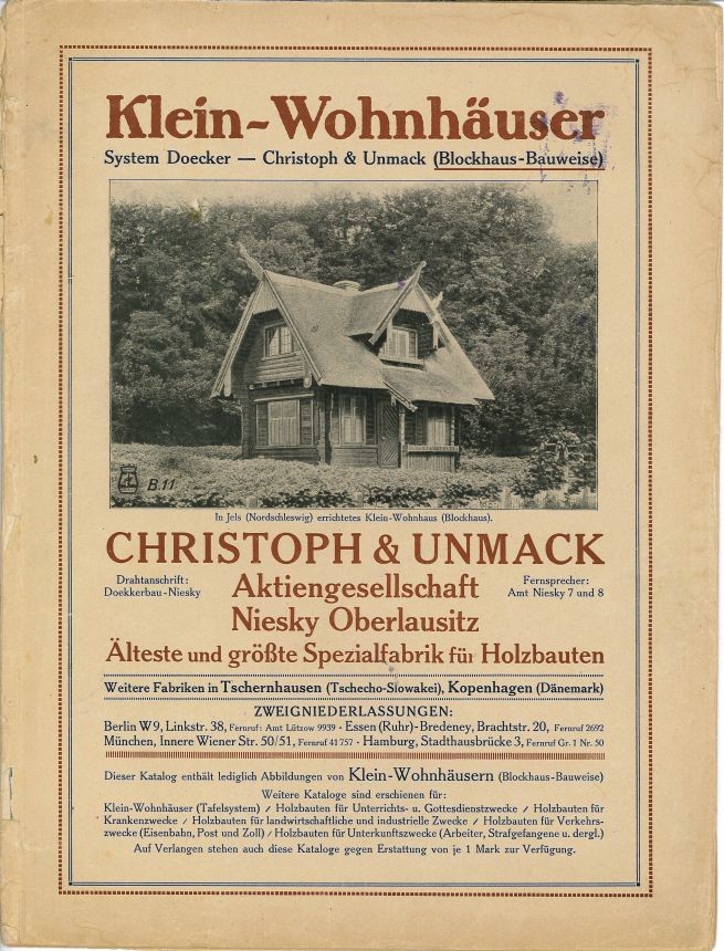 Katalog XXI "Klein-Wohnhäuser in Blockhaus-Bauweise" (Museum Niesky Forum Konrad-Wachsmann-Haus CC BY-NC-ND)