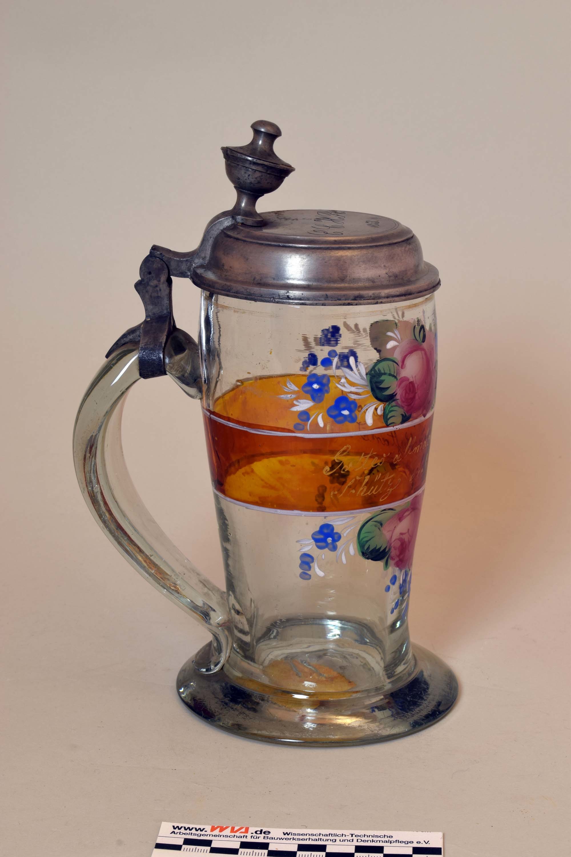 Trinkglas zur Hochzeit (Heimatmuseum Dohna CC BY-NC-SA)