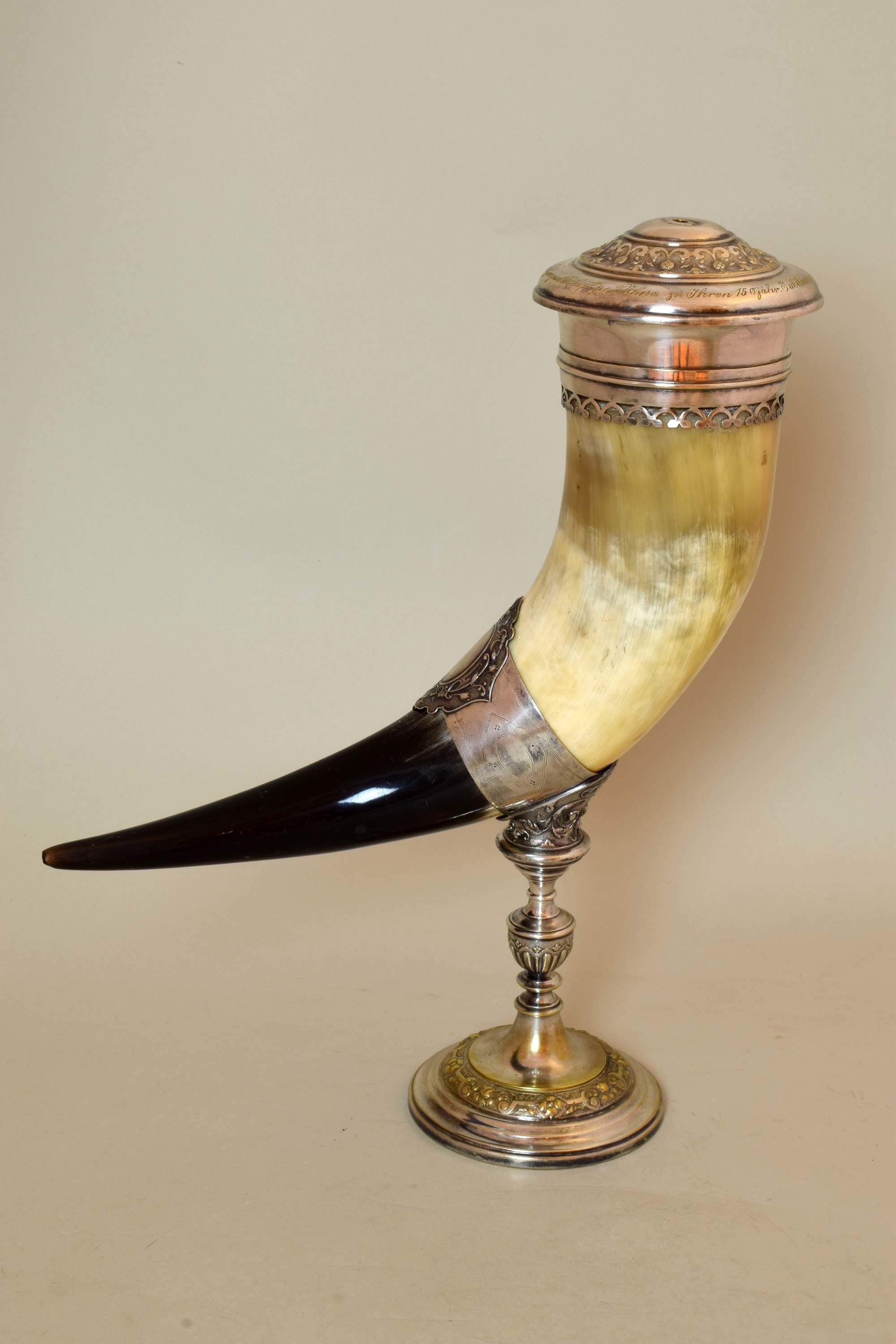 Trinkhorn mit Ständer (Heimatmuseum Dohna CC BY-NC-SA)