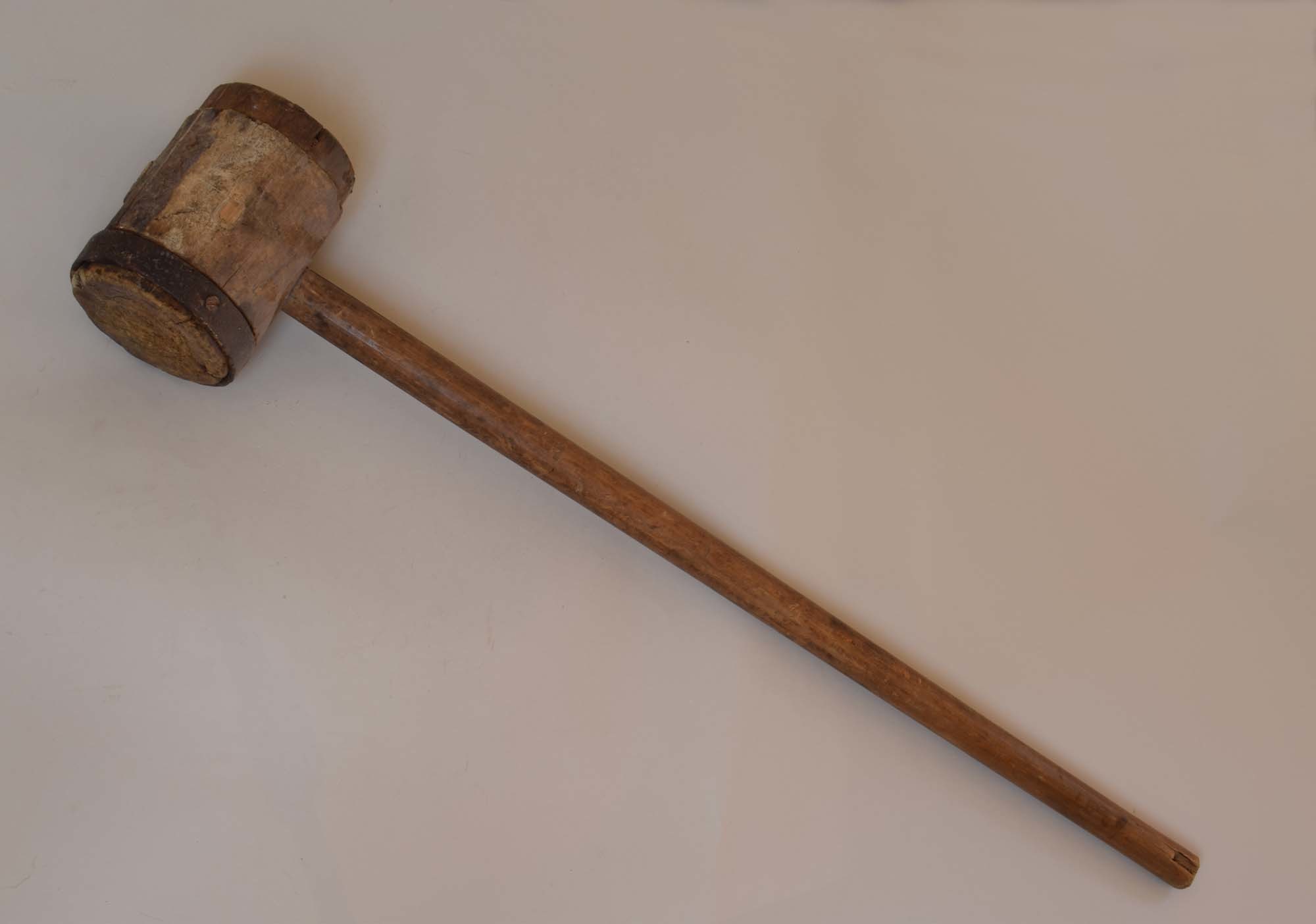Holzhammer zum Betäubungen für Schweine (Heimatmuseum Dohna CC BY-NC-SA)