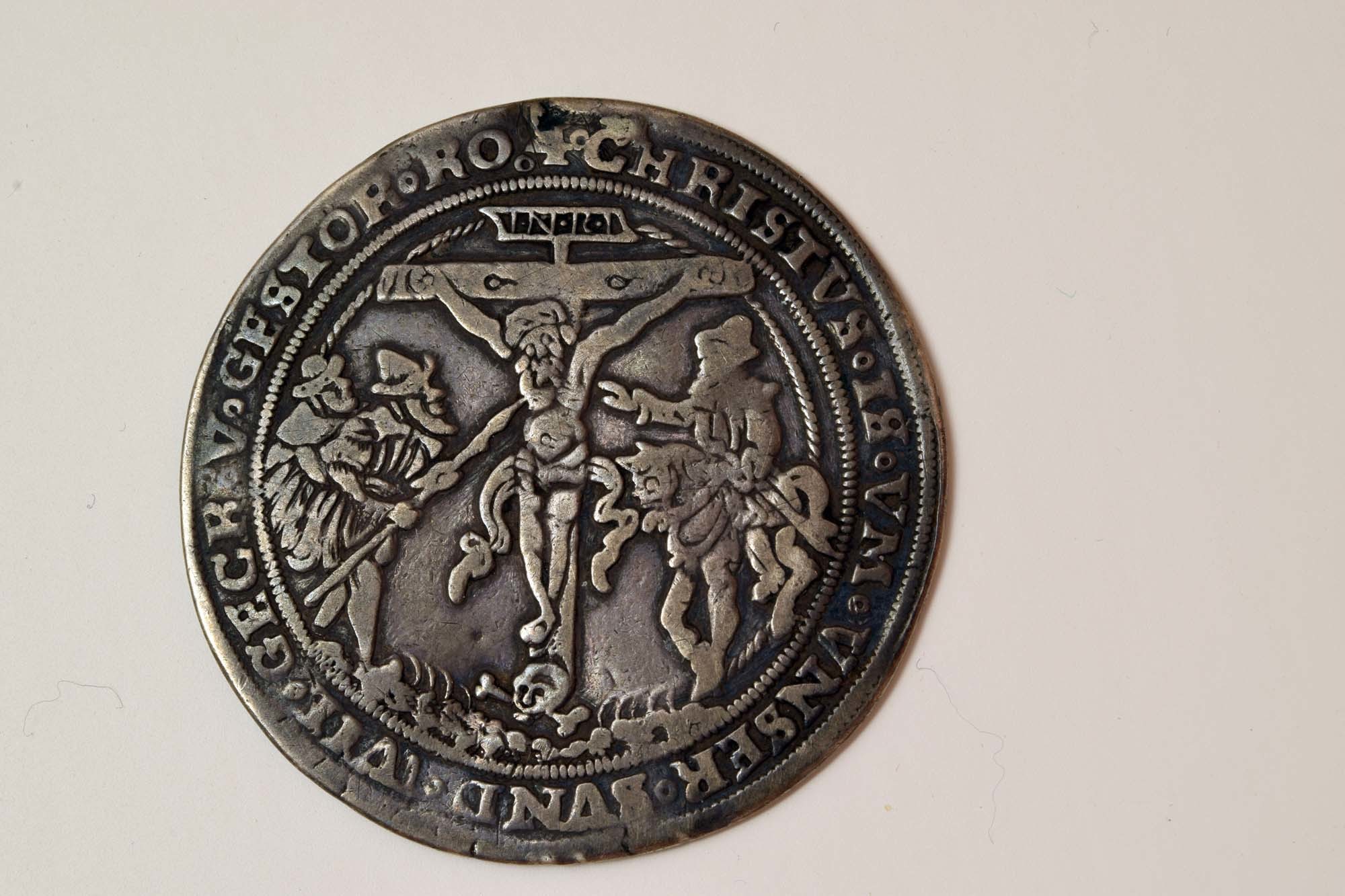 Medaille mit Adam und Eva (Heimatmuseum Dohna CC BY-NC-SA)