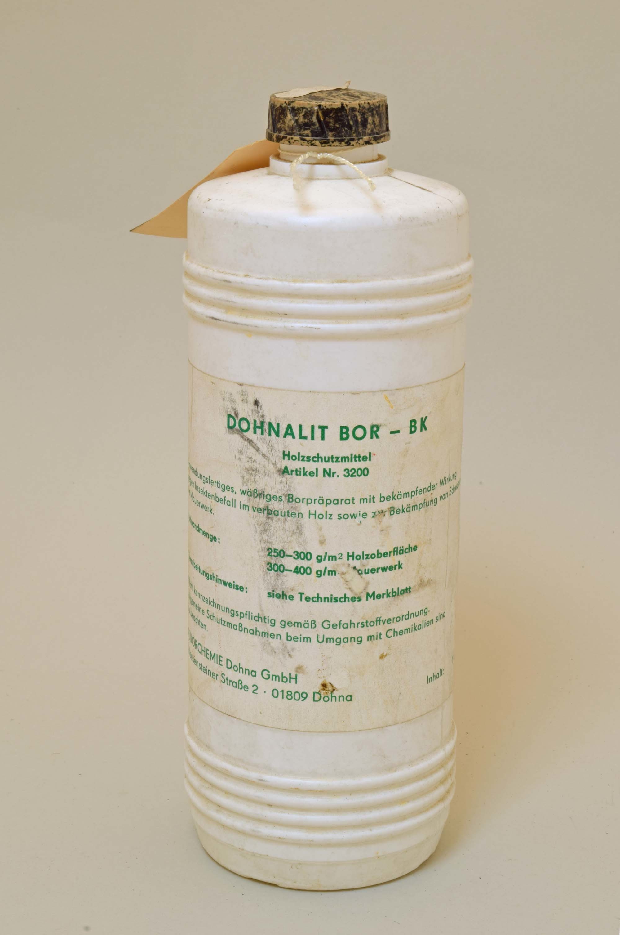 Flasche "Dohnalit BOR-BK" (Heimatmuseum Dohna CC BY-NC-SA)