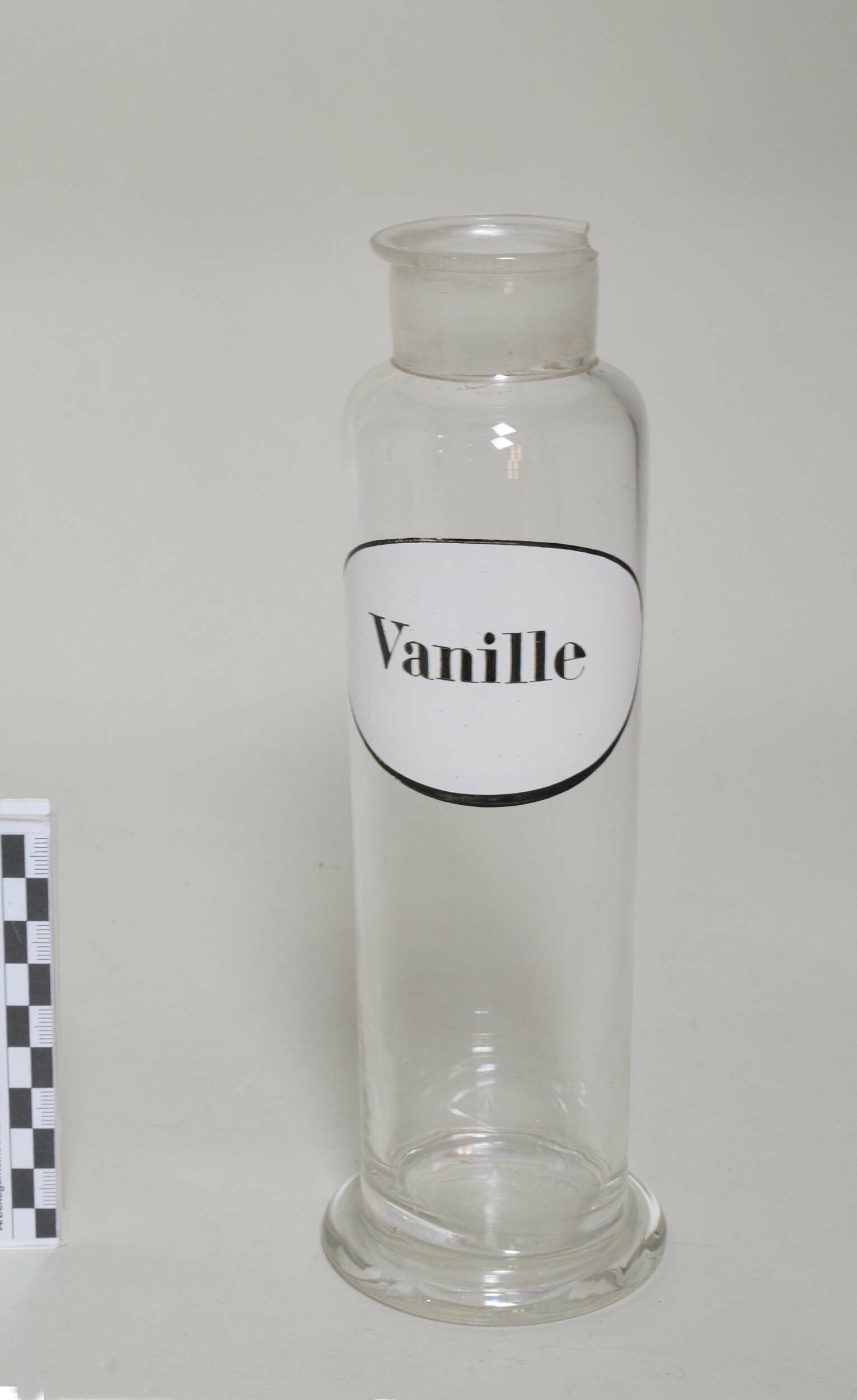 Apothekenflasche "Vanille" (Heimatmuseum Dohna CC BY-NC-SA)