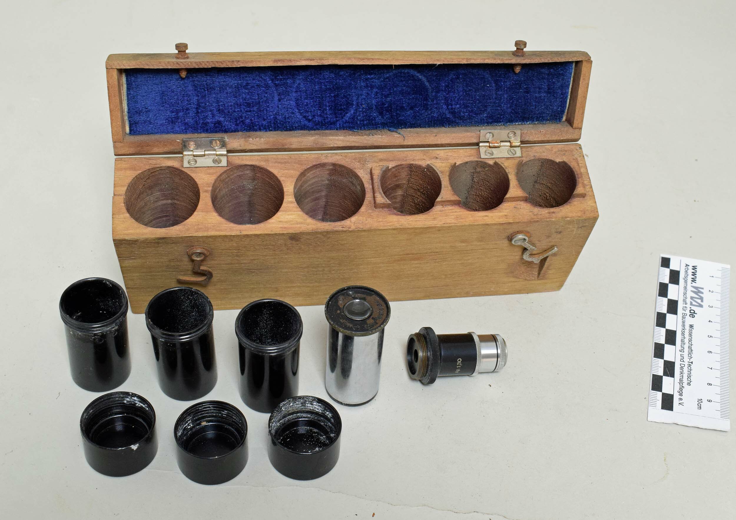 Okularset für Mikroskope (Heimatmuseum Dohna CC BY-NC-SA)