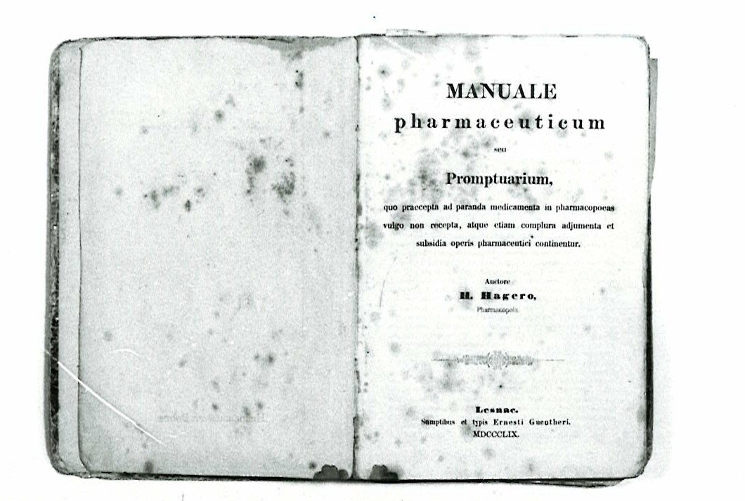Arzneibuch "Manuale pharmaceuticum Hageri" (Heimatmuseum Dohna CC BY-NC-SA)
