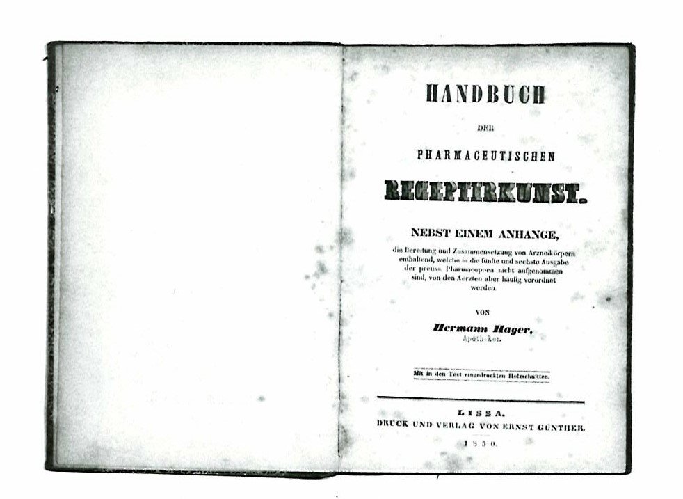 Handbuch der pharmaceutischen Receptirkunst, 1850 (Heimatmuseum Dohna CC BY-NC-SA)