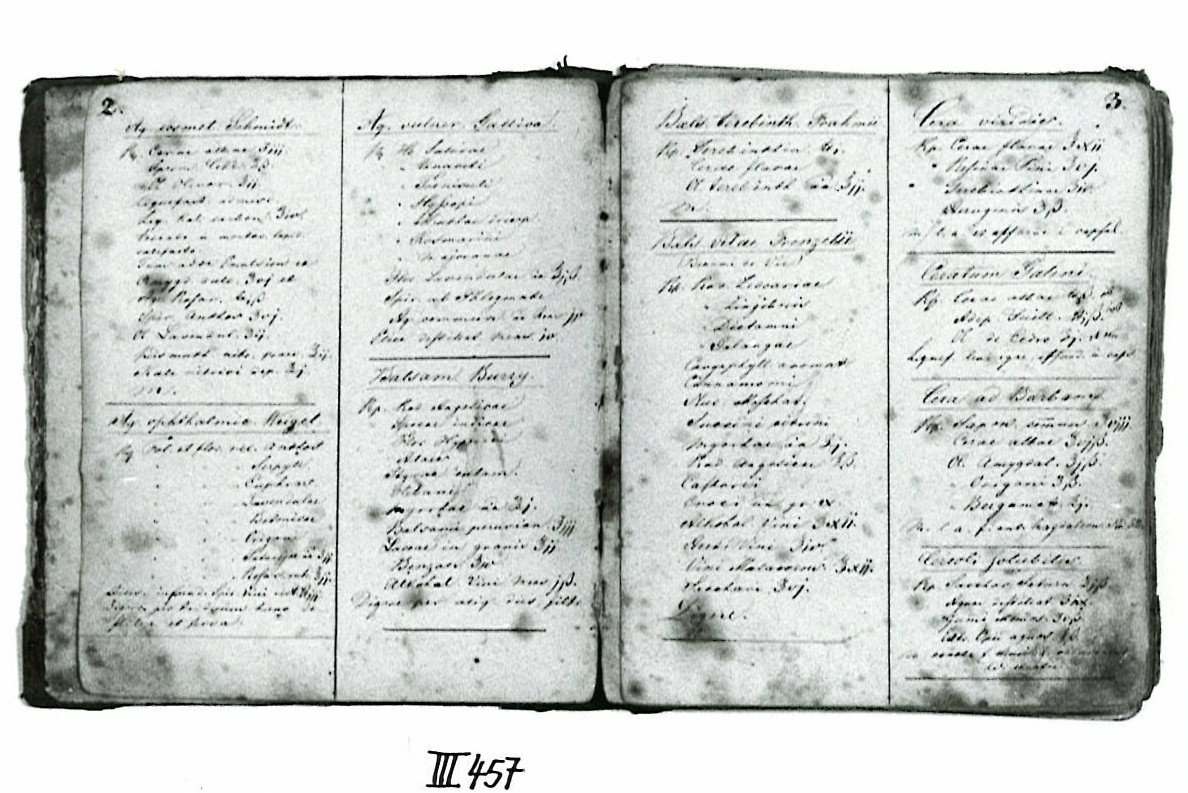 Manuale. Handschriftliches Arzneimittelbuch (Heimatmuseum Dohna CC BY-NC-SA)