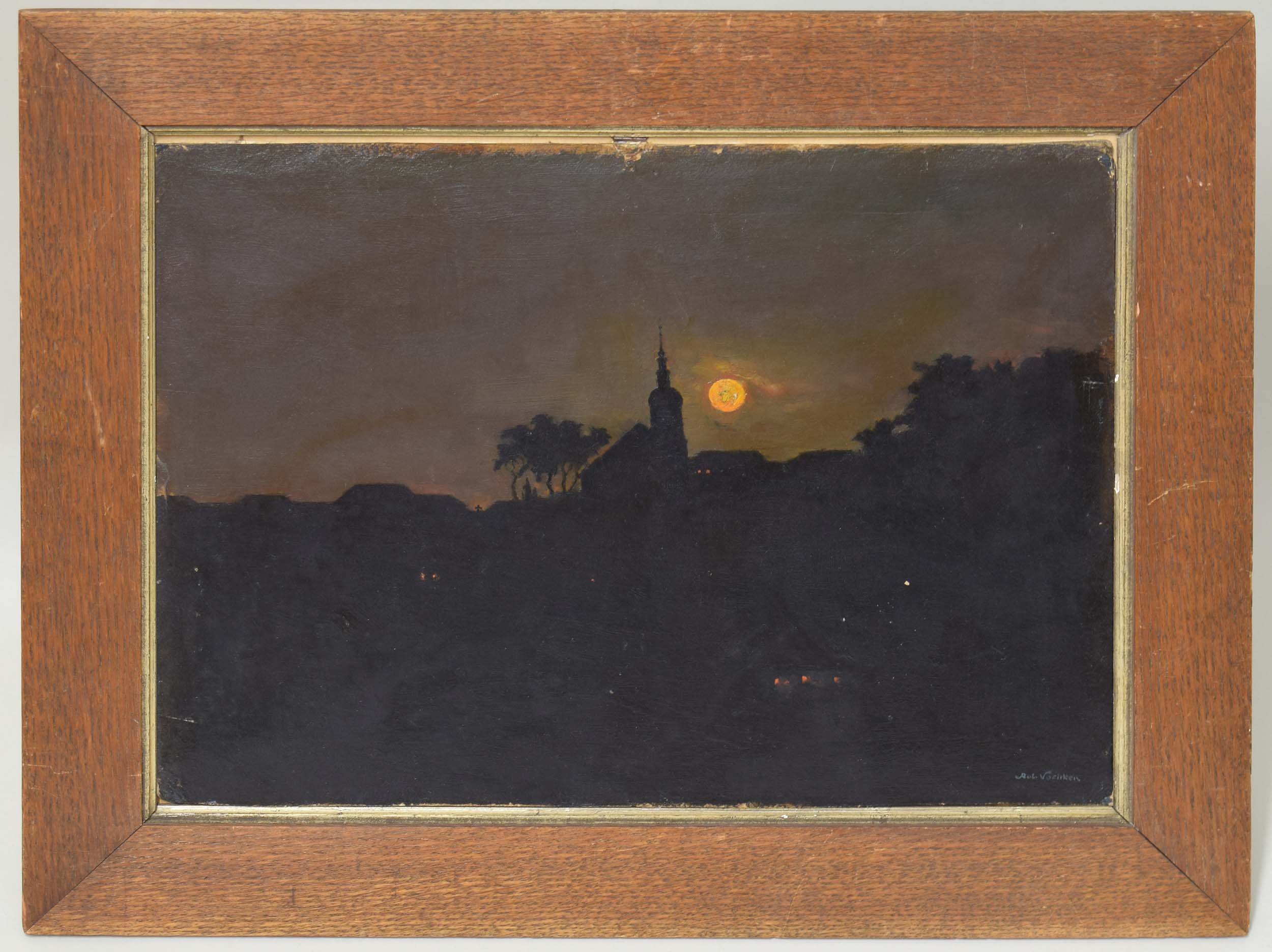Sonnenuntergangsstimmung in Dohna (Heimatmuseum Dohna CC BY-NC-SA)