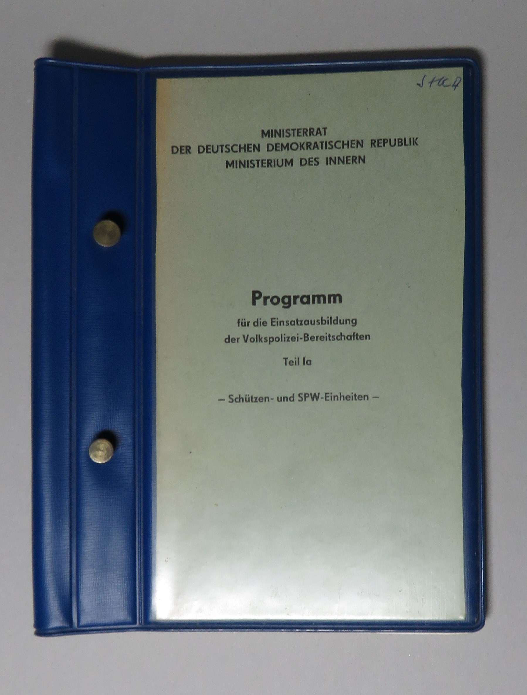 Programm für die Einsatzausbildung (Polizeidirektion Dresden RR-F)