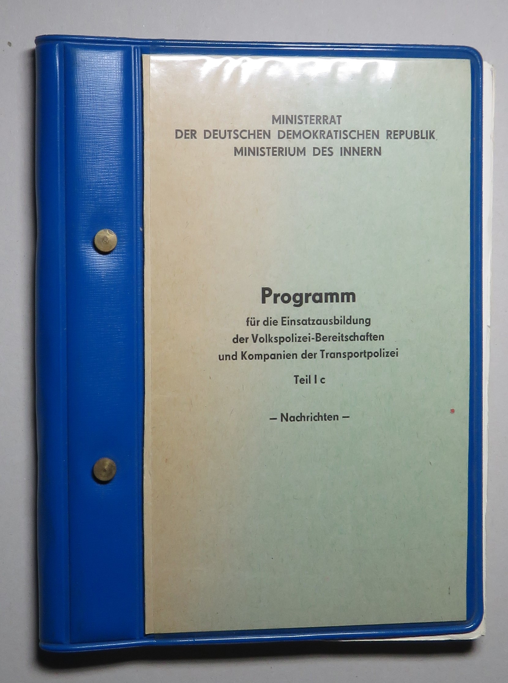 Programm für die Einsatzausbildung (Polizeidirektion Dresden RR-F)